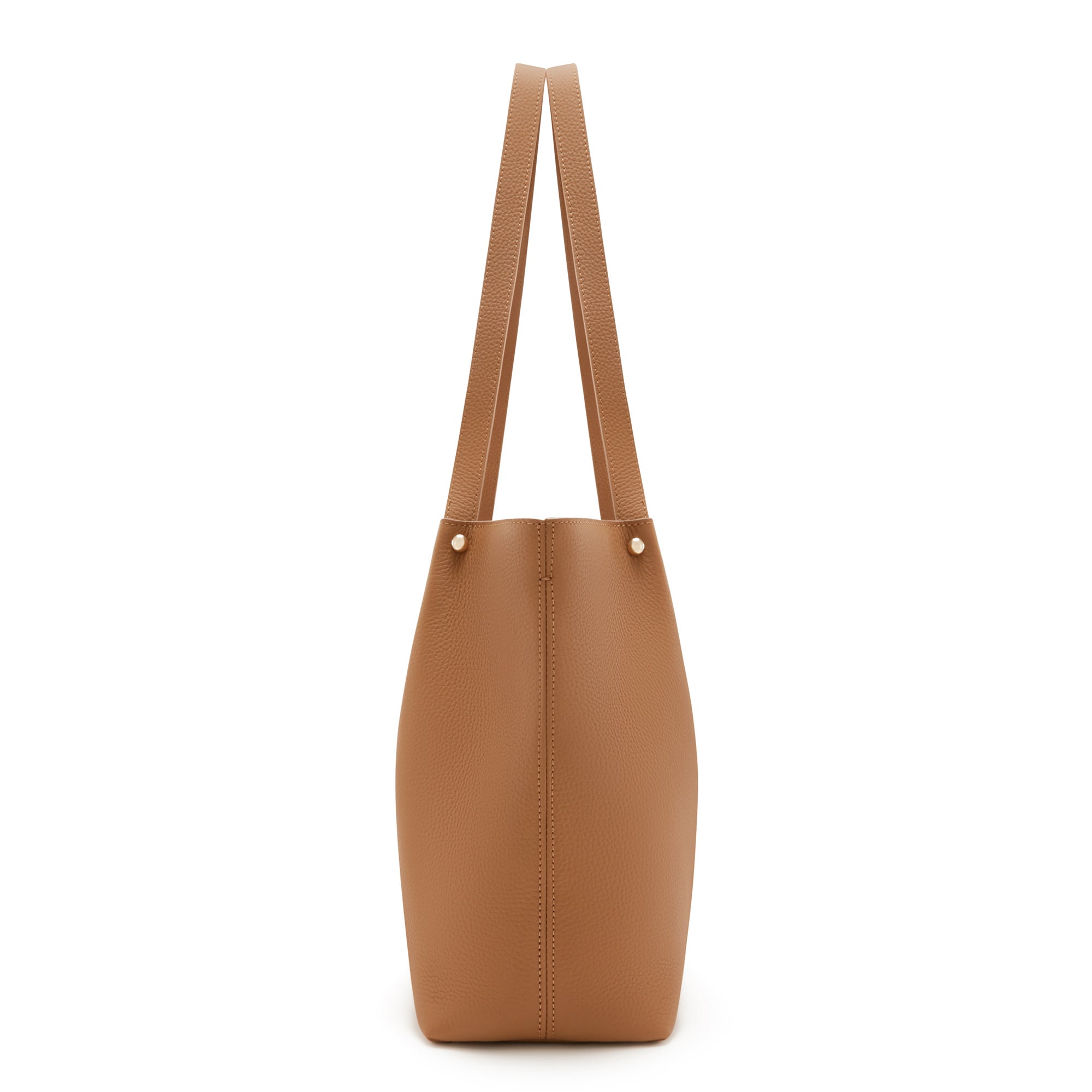 Cadeau d'Isabel camel calfskin leather shopper and wallet set