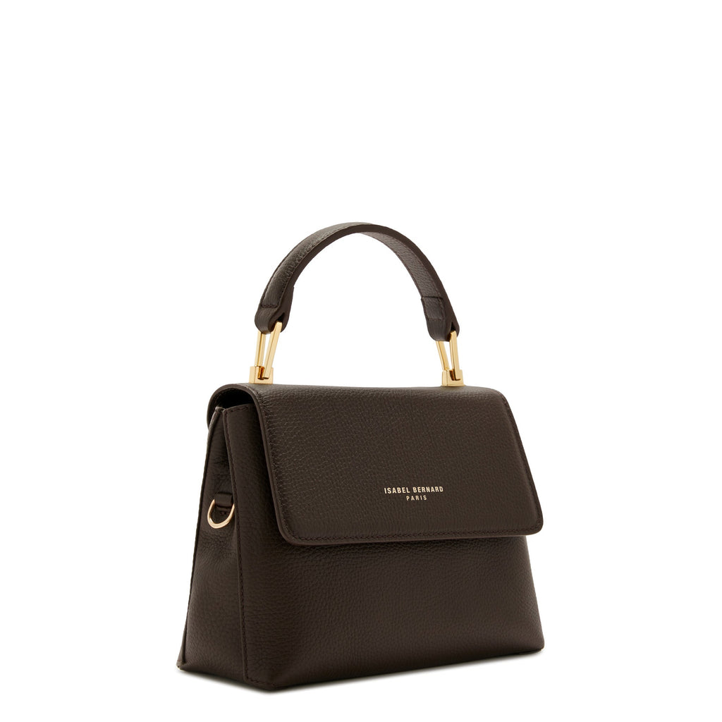 Femme Forte Heline brown calfskin leather handbag