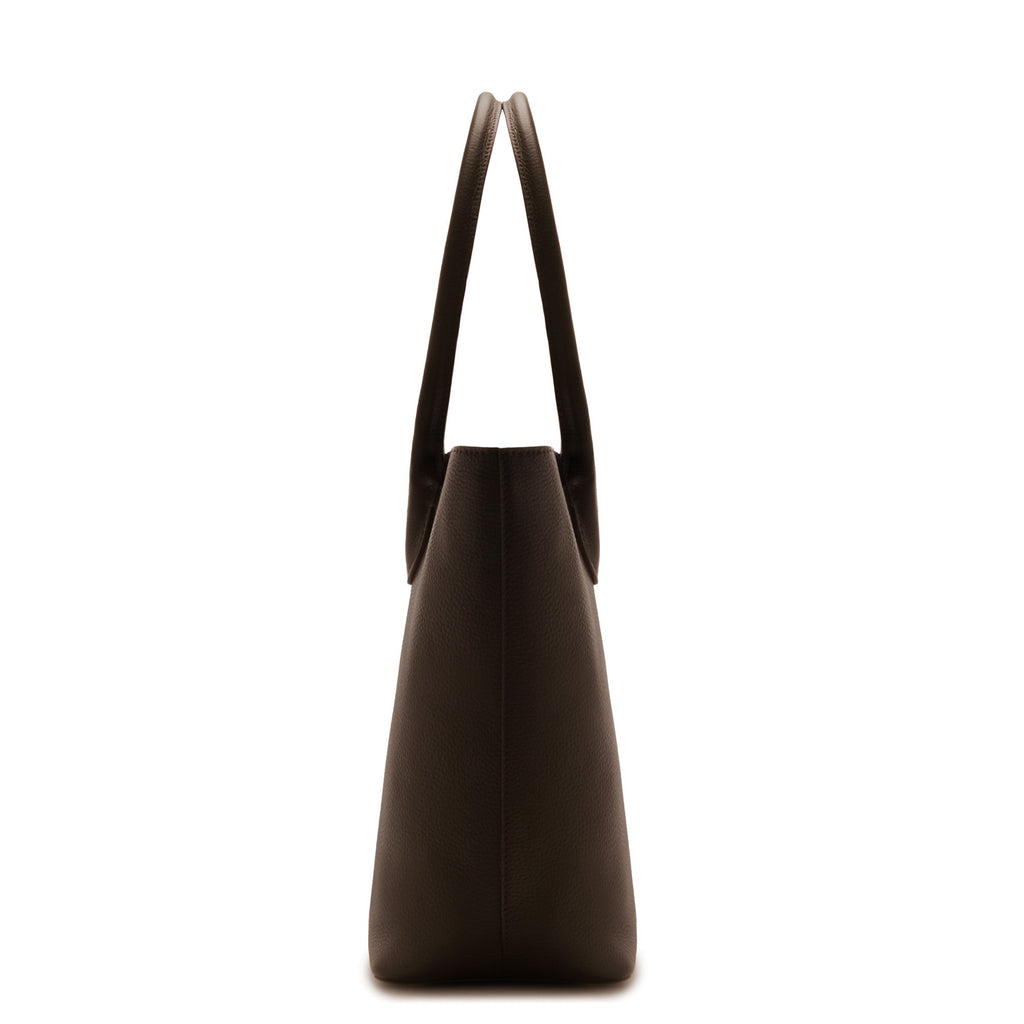 Honoré Lysanne brown calfskin leather shopper