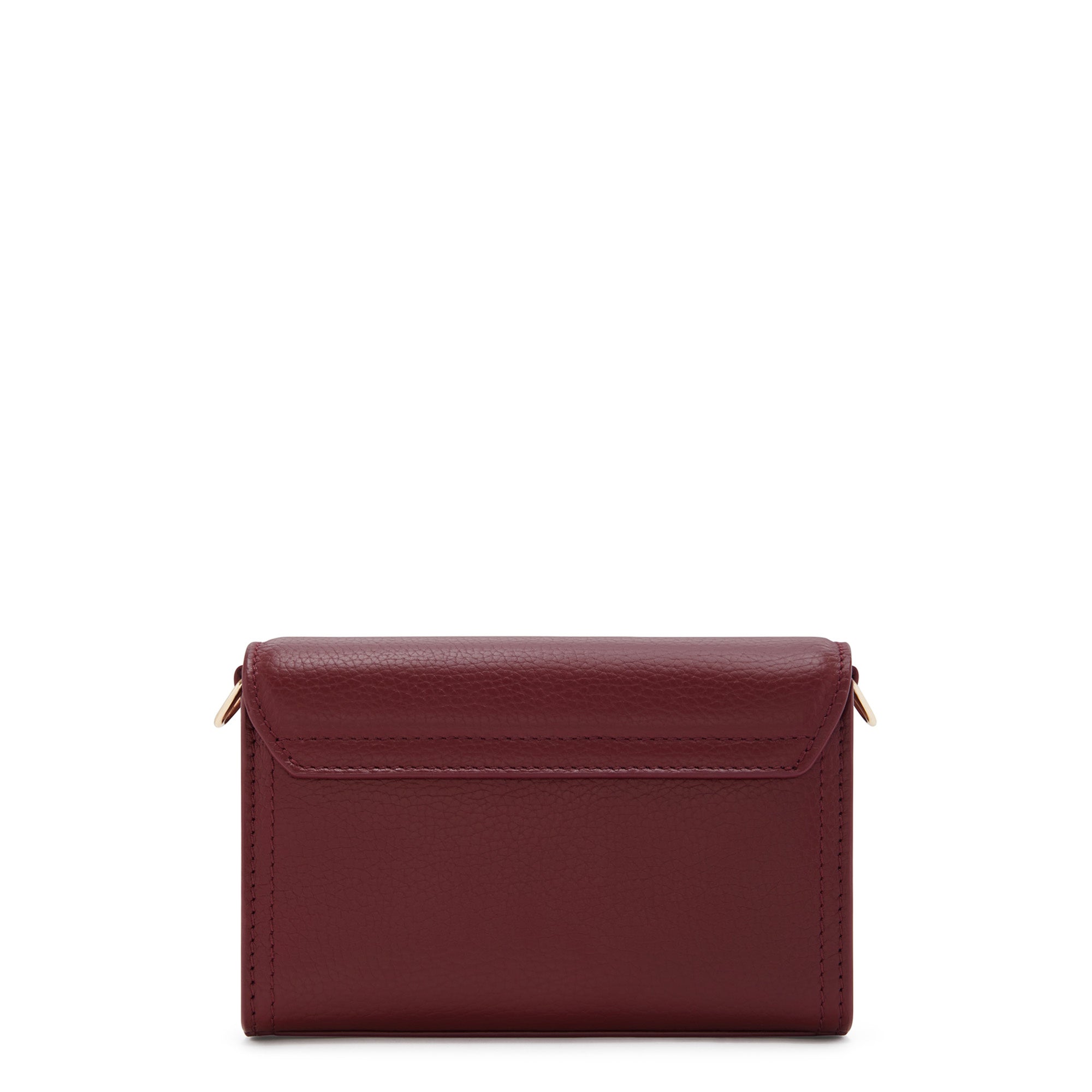Femme Forte Kim bordeaux red calfskin leather crossbody bag