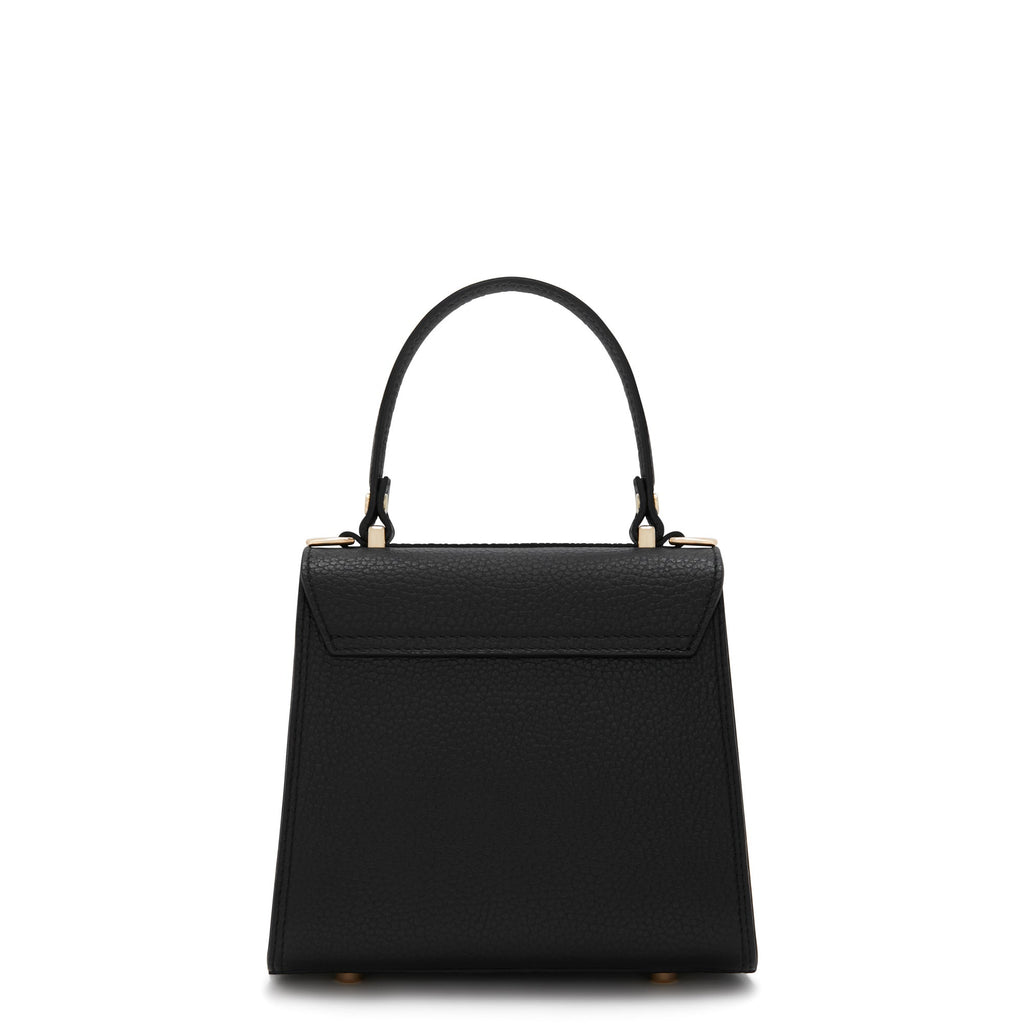 Femme Forte Simone Mini black leather handbag calfskin leather