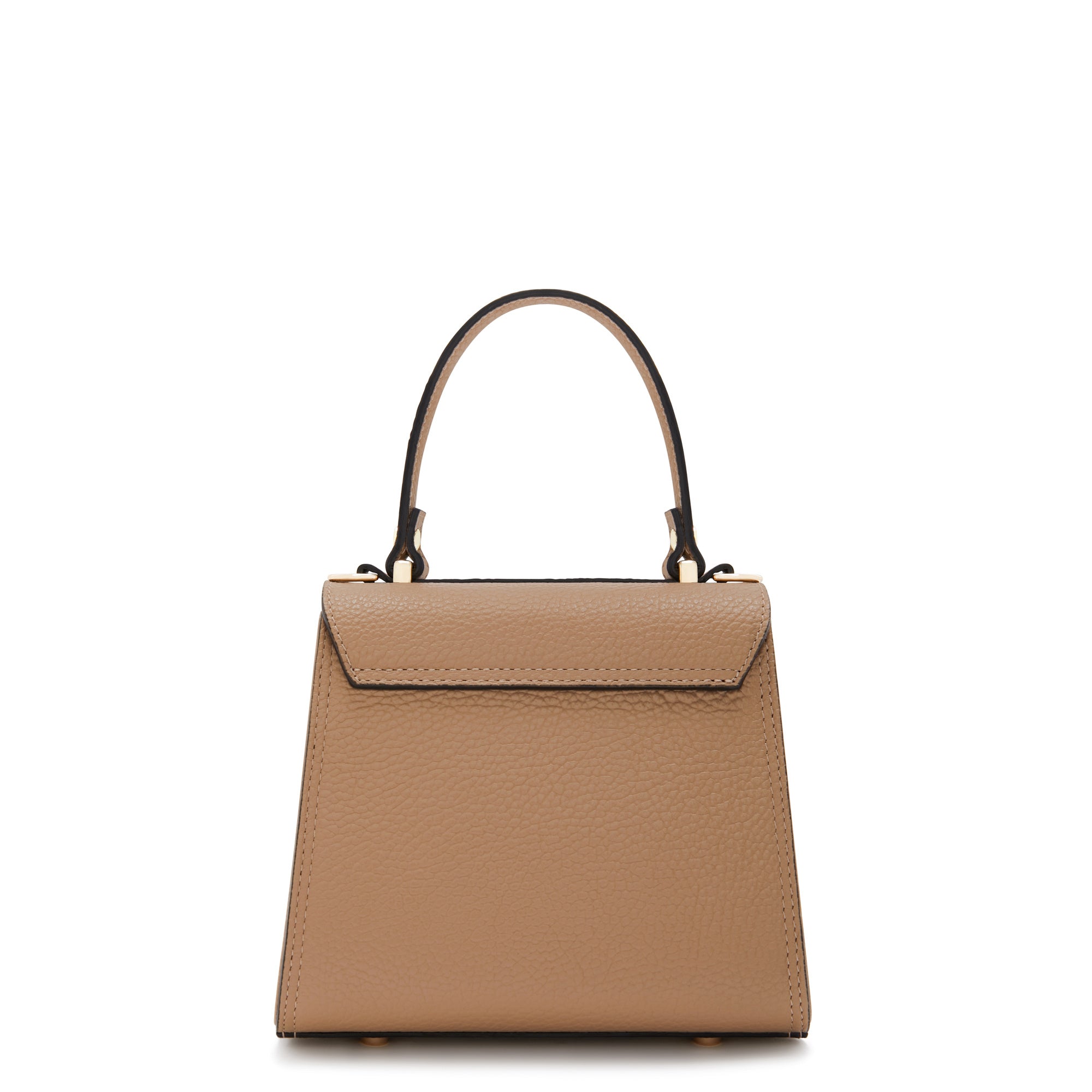 Femme Forte Simone Mini beige leather handbag calfskin leather