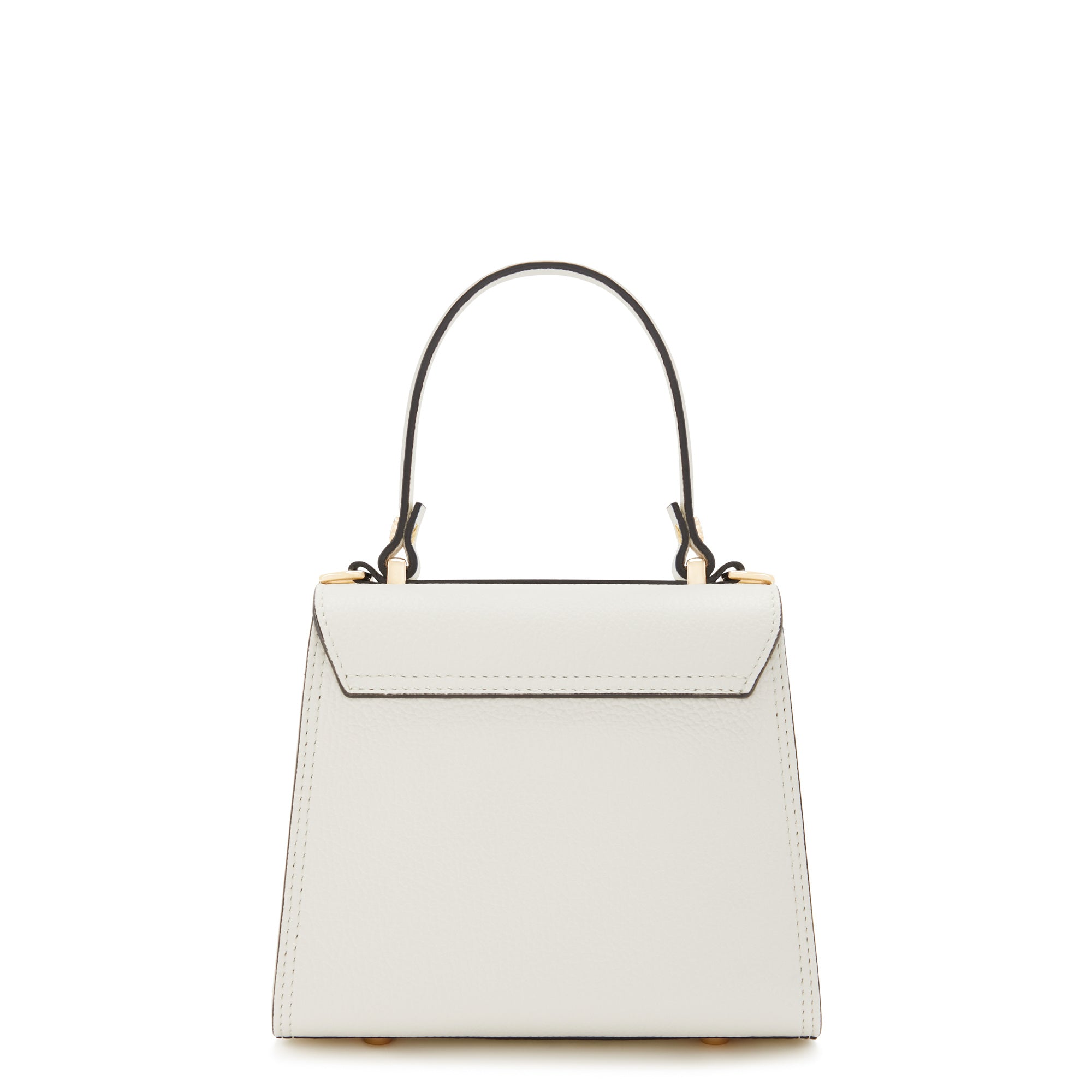Femme Forte Simone Mini white leather handbag calfskin leather