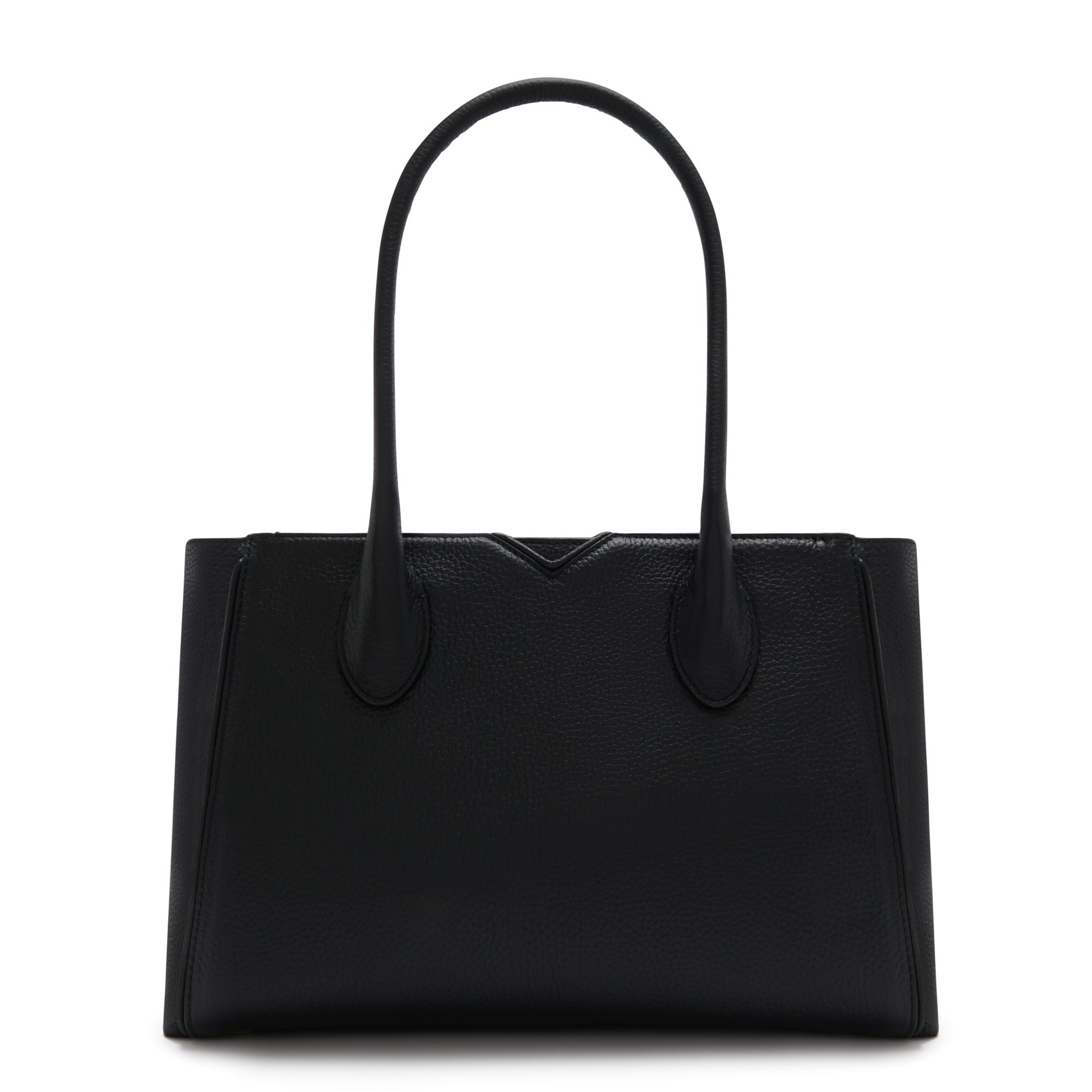 Cadeau d'Isabel black calfskin leather handbag and wallet set