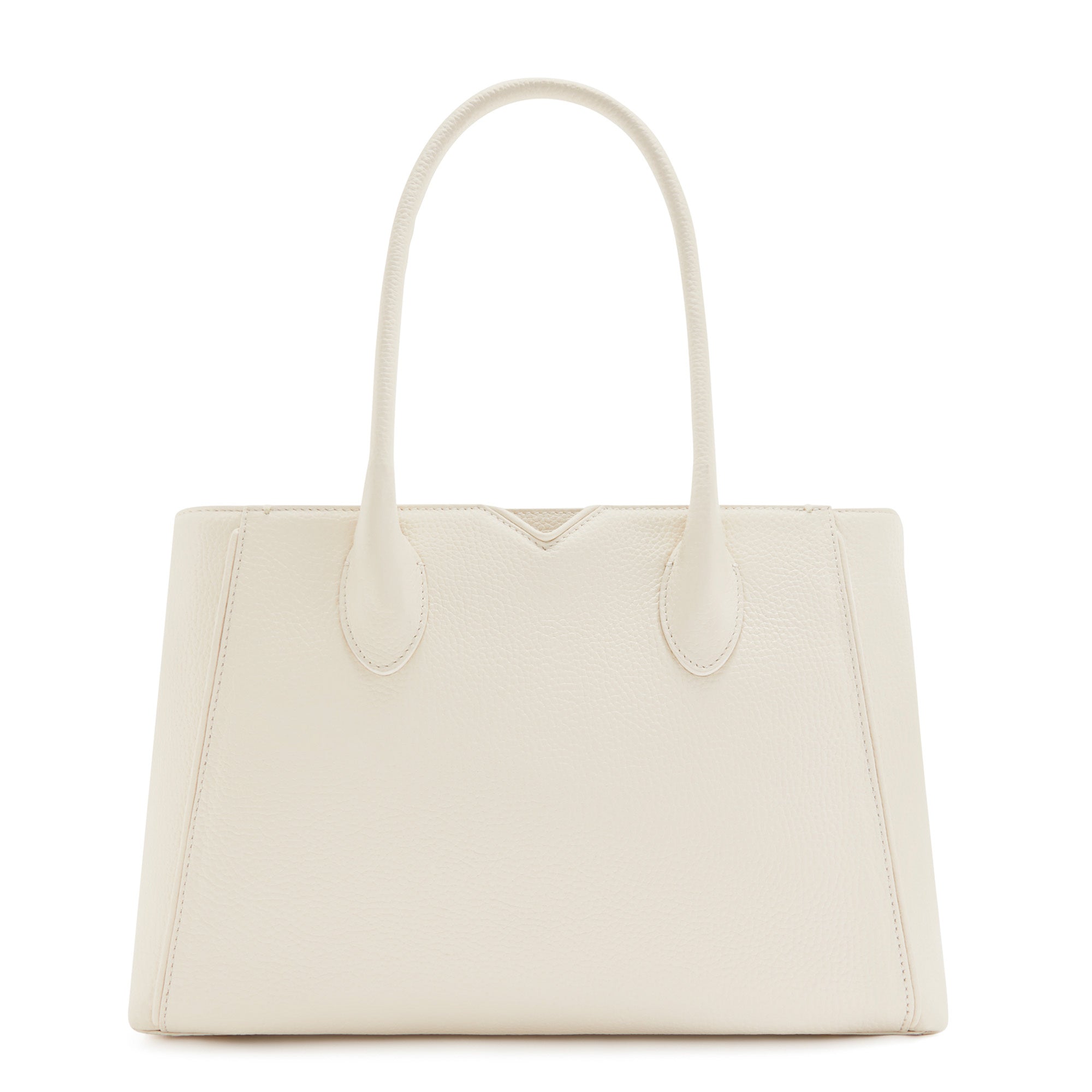Cadeau d'Isabel cream calfskin leather handbag and wallet set