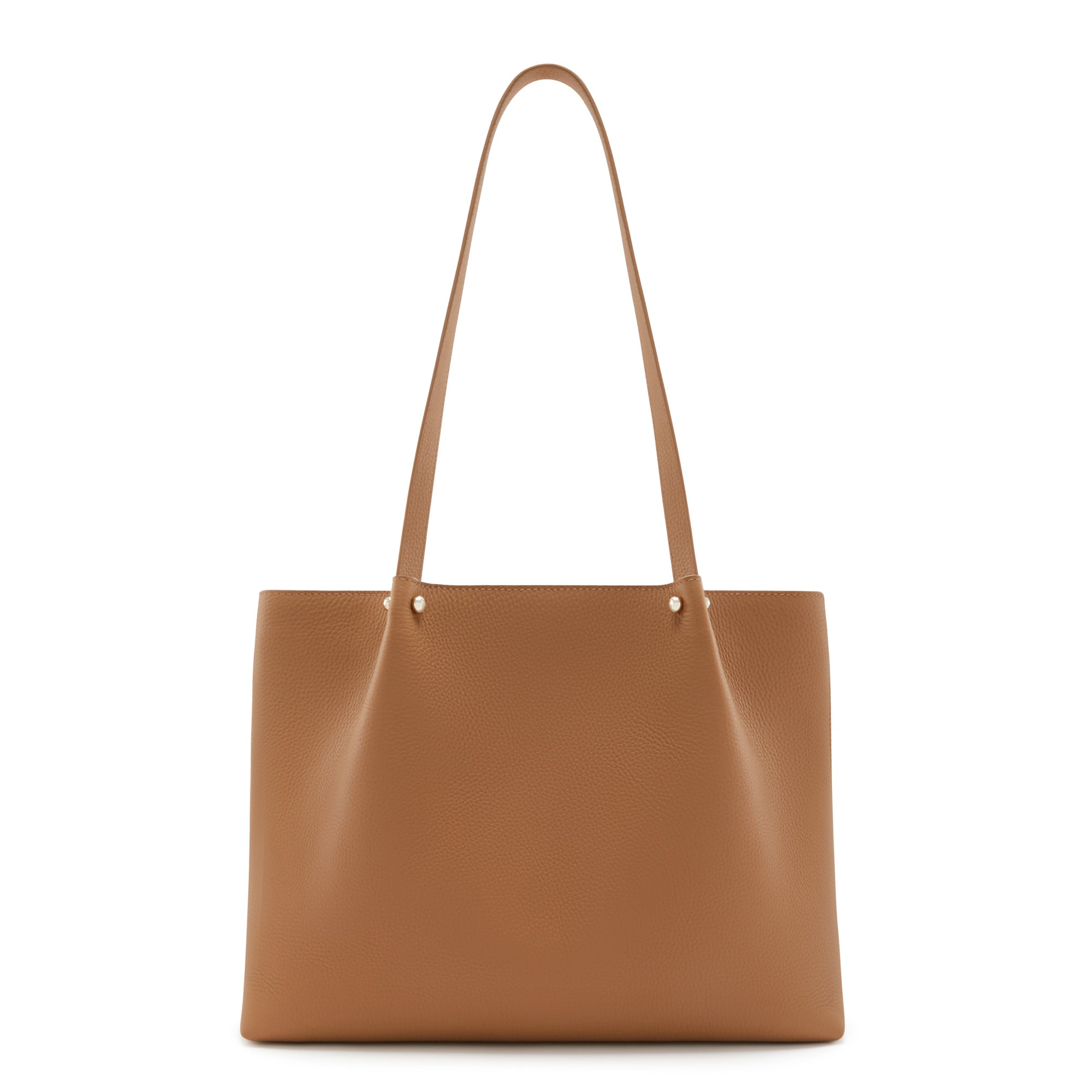 Cadeau d'Isabel camel calfskin leather shopper and wallet set