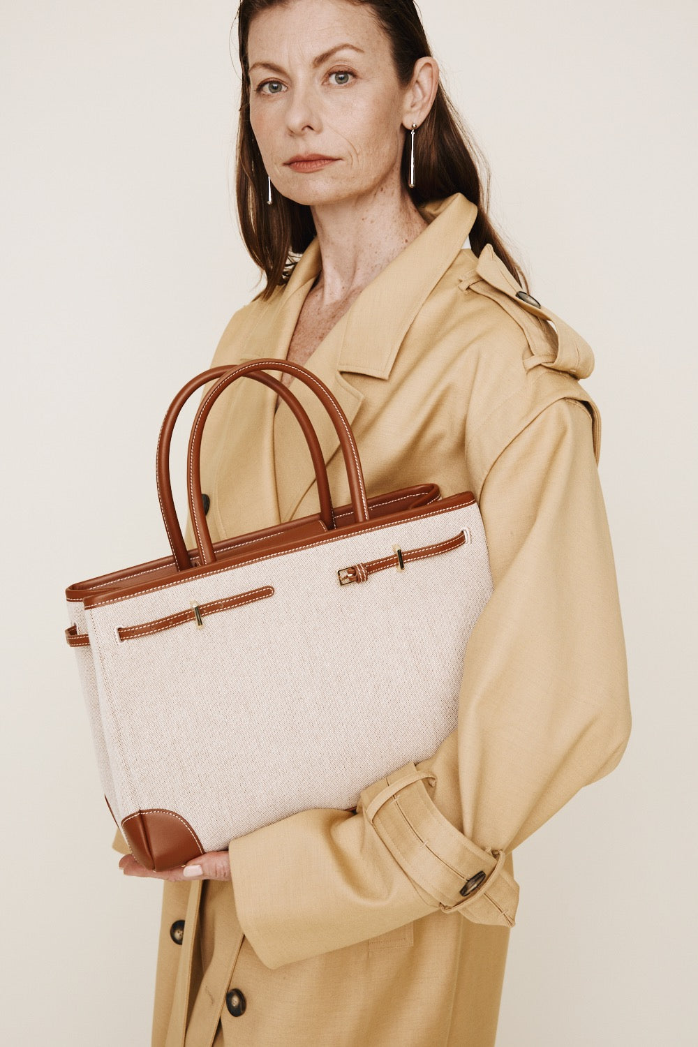 Caramel Canvas Book Tote Bag 33 (Final Sale)