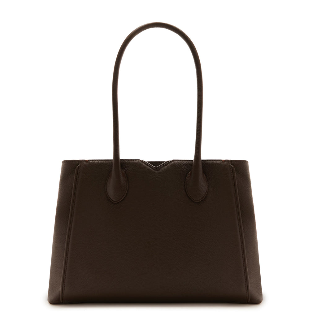 Honoré Cloe brown calfskin leather handbag