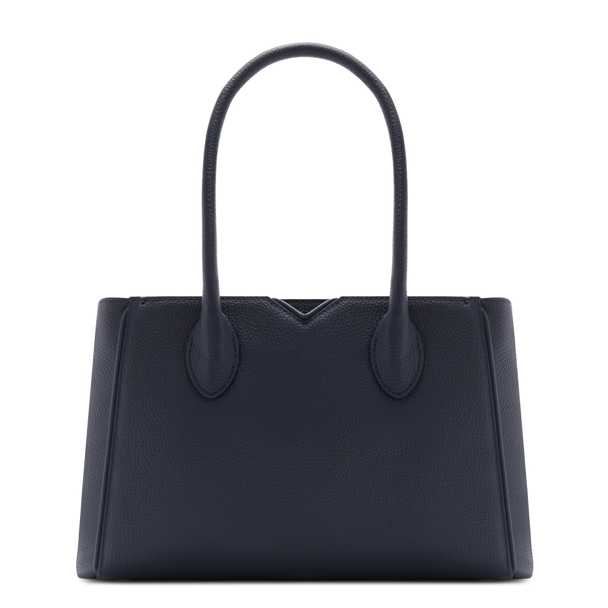 Honoré Cloe Midi blue calfskin leather handbag