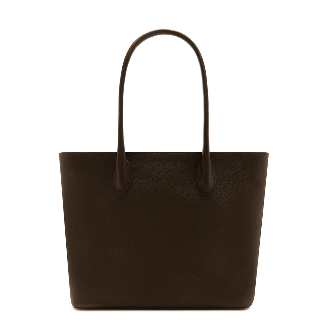 Honoré Lysanne brown calfskin leather shopper