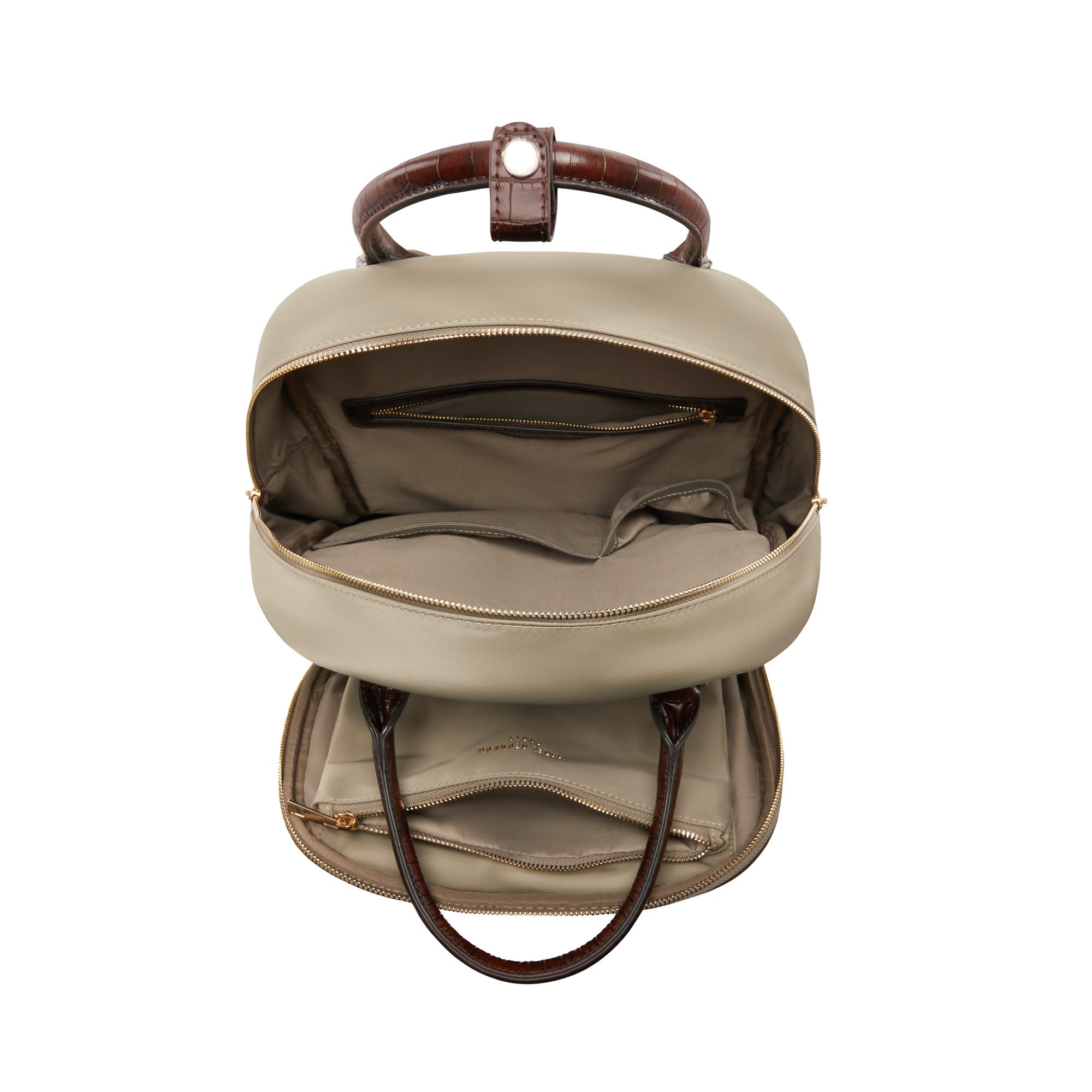 Cadeau d'Isabel taupe back pack and weekend bag small