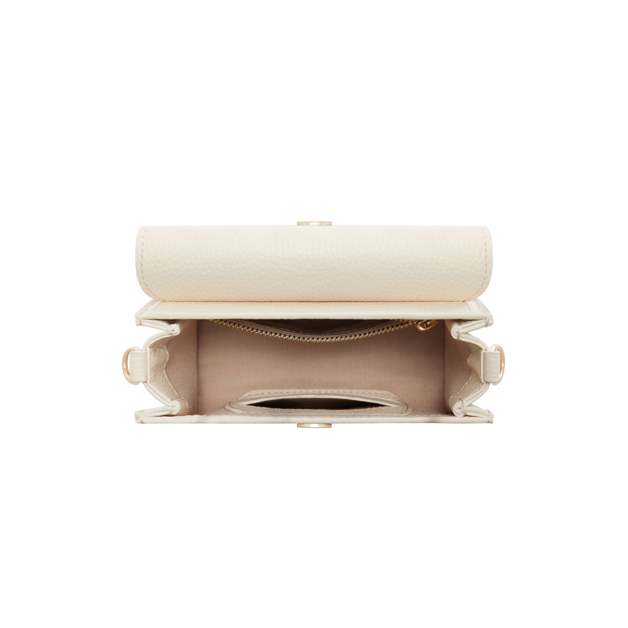 Femme Forte Kim cream calfskin leather crossbody bag