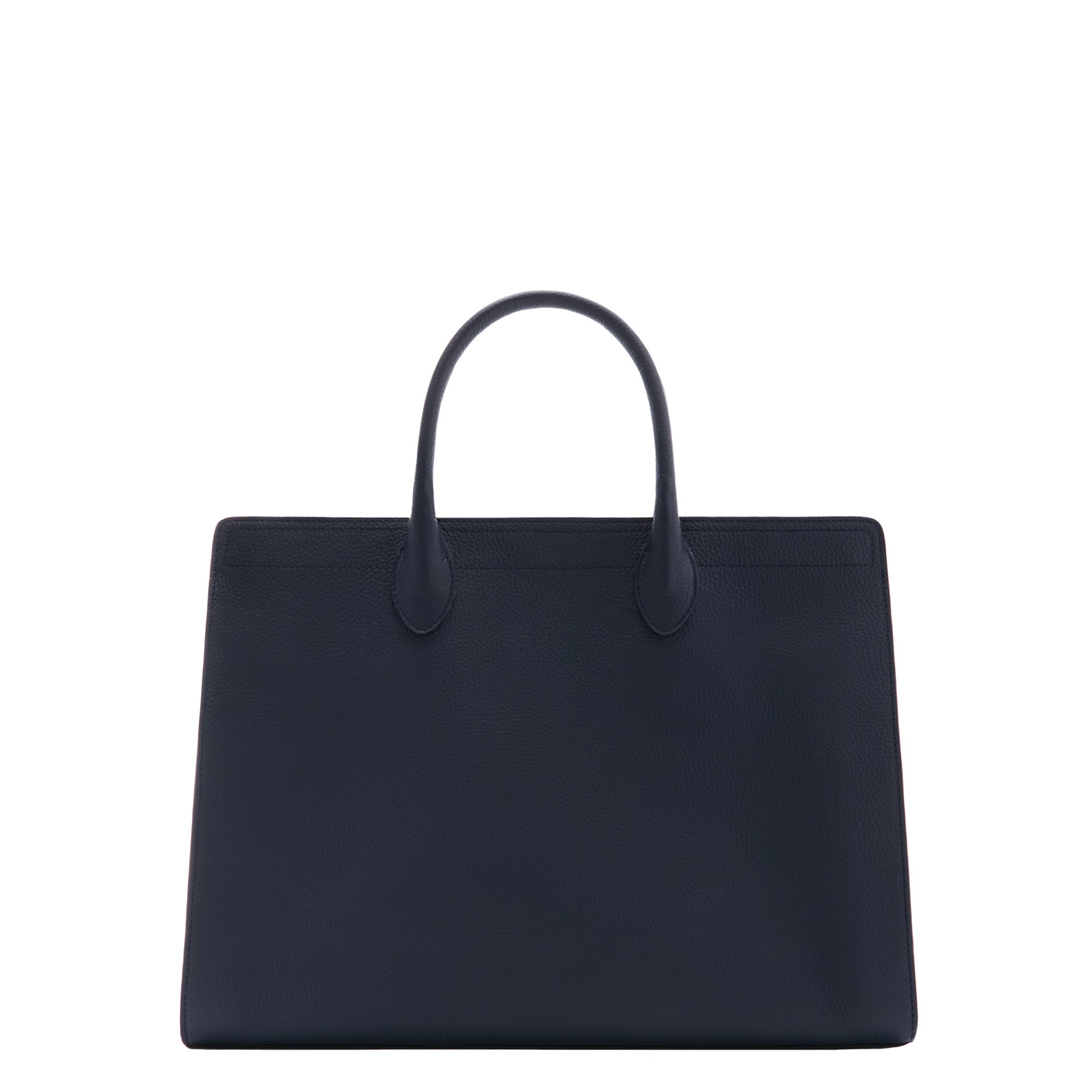 Honoré Nadine blue calfskin leather handbag with 16.4 inch laptop pocket
