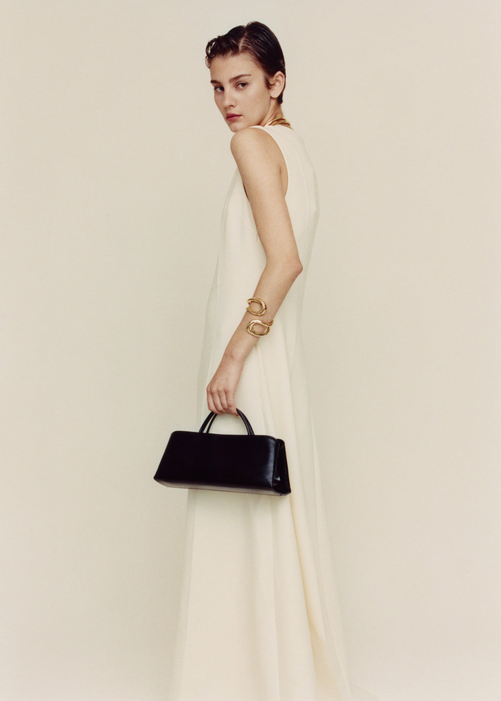 Gold Noir Éclair Bag