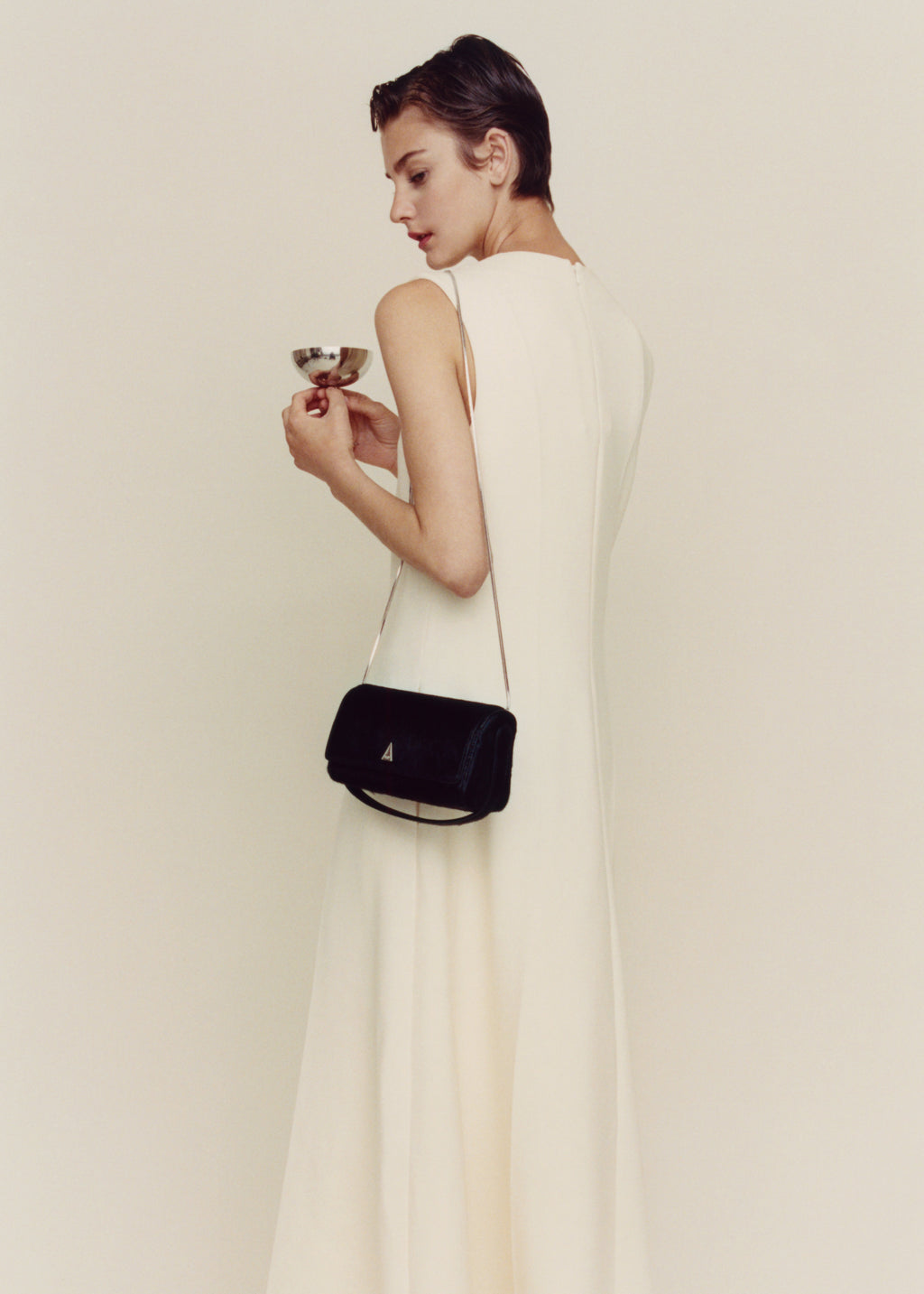 Black Calf Hair La Pochette