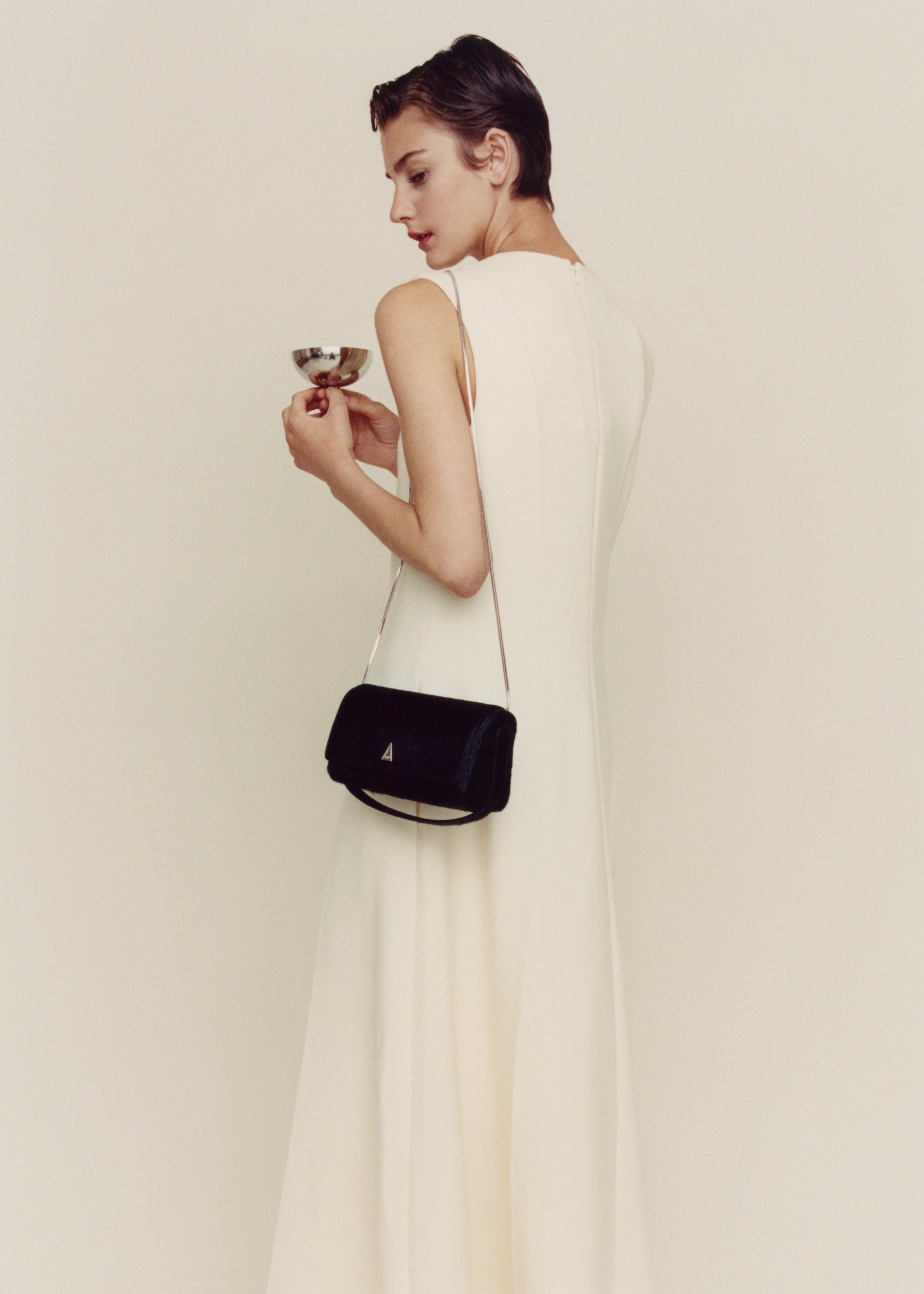 Black Calf Hair La Pochette