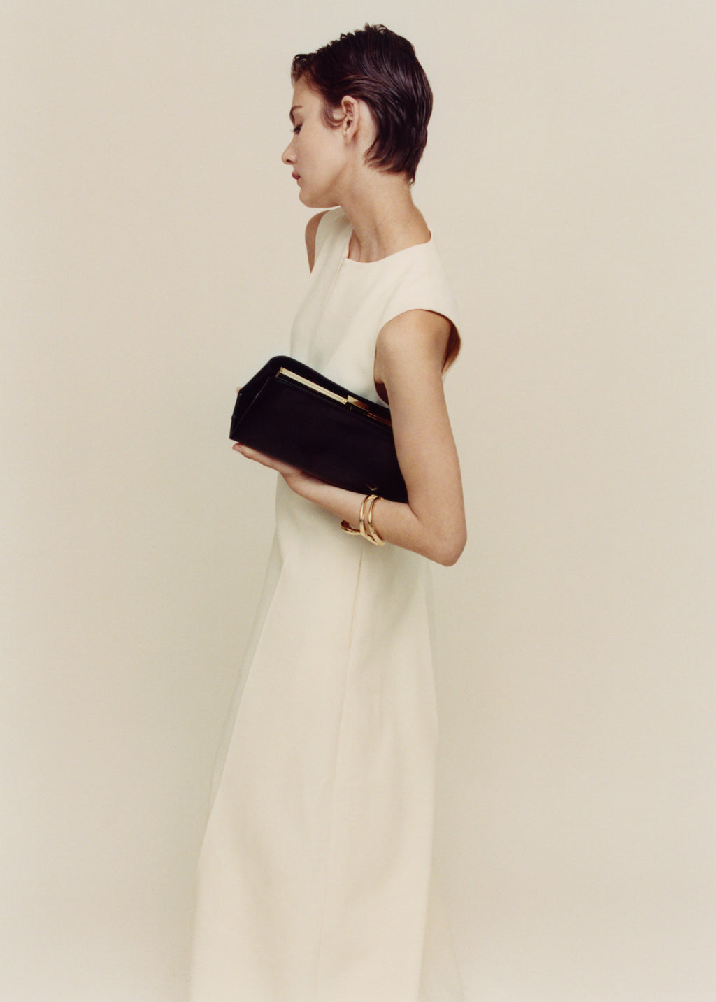 Gold Noir Éclair Bag