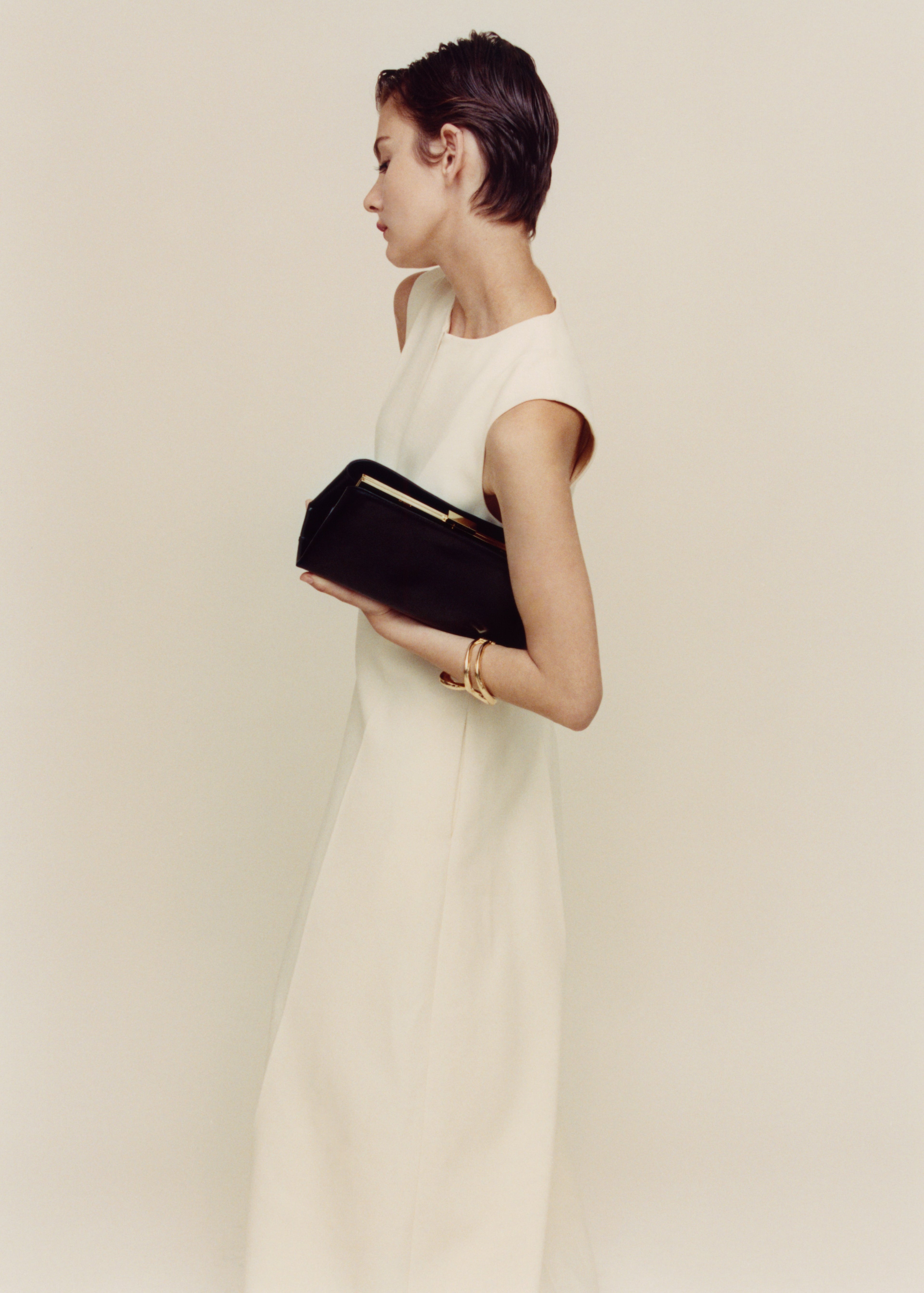 Gold Noir Éclair Bag