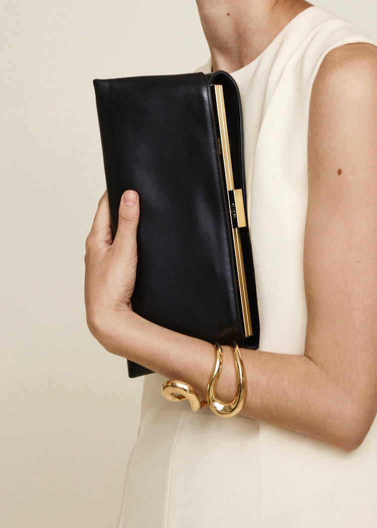 Gold Noir Éclair Bag
