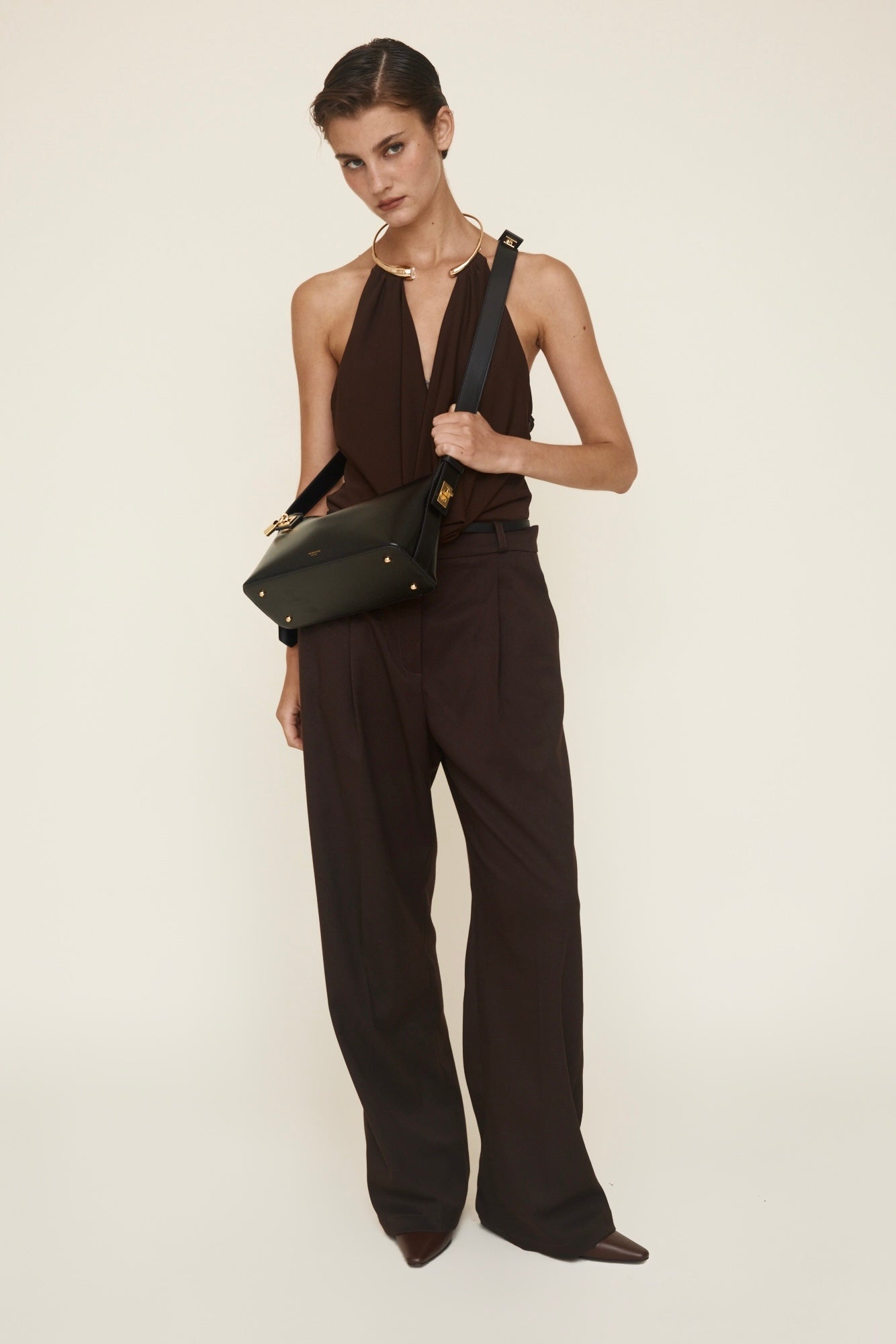 Gold Black Hobo Bag (Pre-Order Only)