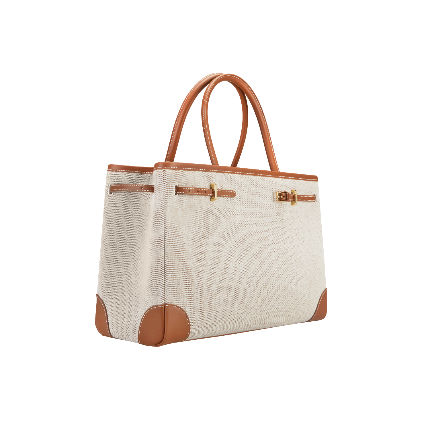 Caramel Canvas Book Tote Bag 33 (Final Sale)
