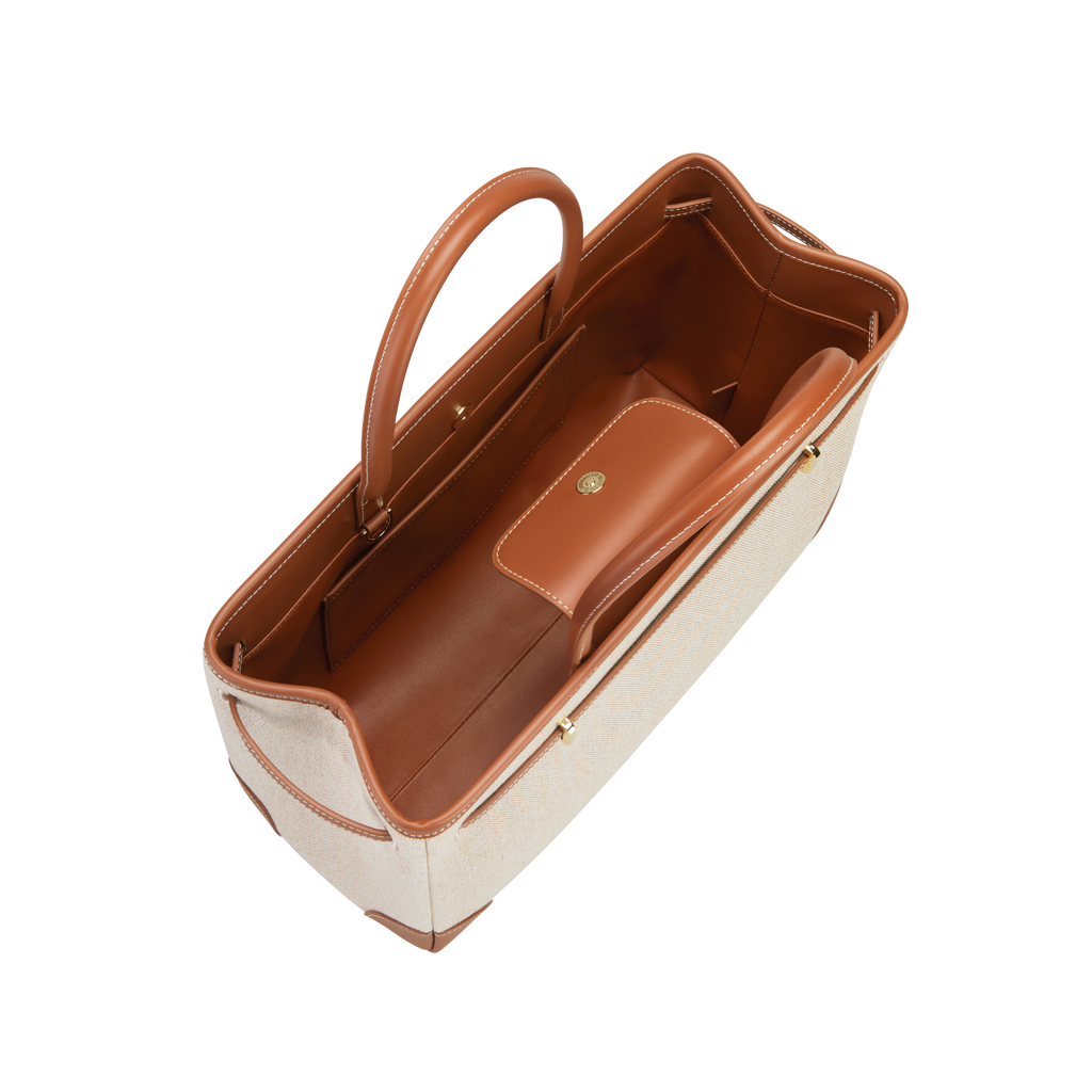 Caramel Canvas Book Tote Bag 33 (Final Sale)
