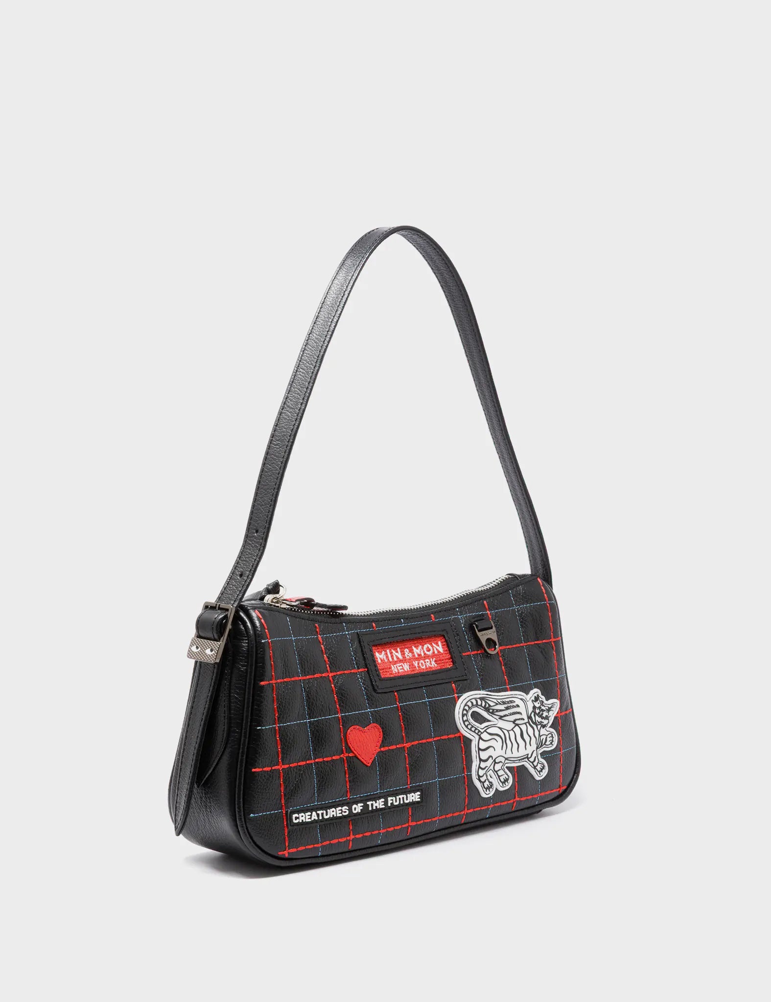 Lucas Hobo Mini Black Handbag - Lovestitch Design