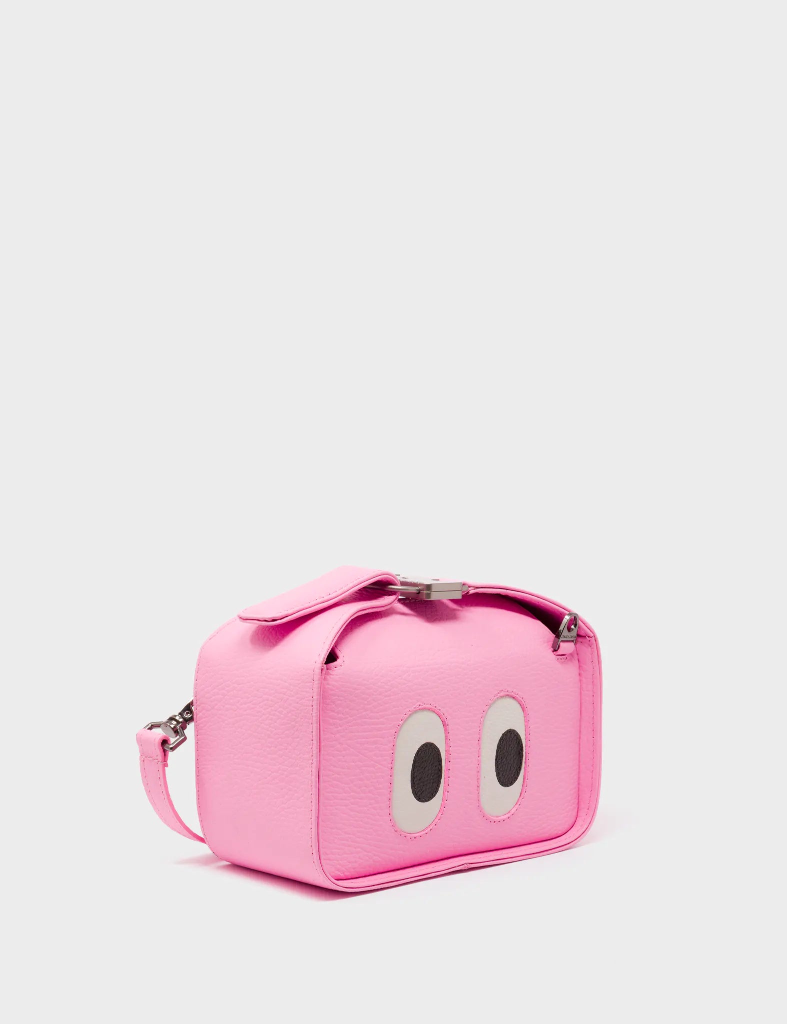 Benji Micro Crossbody Soft Neon Pink Leather Bag - Look Up 👀