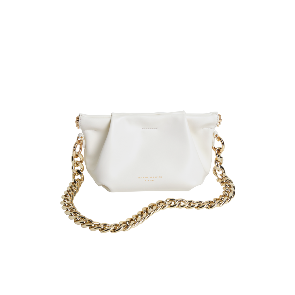 Cream Croissant Shoulder Handbag (Low Stock)
