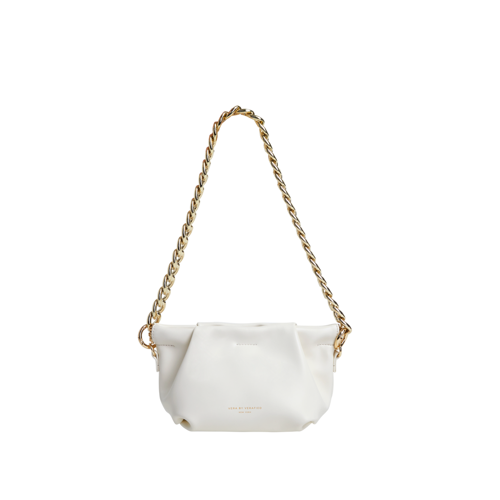 Cream Croissant Shoulder Handbag (Low Stock)