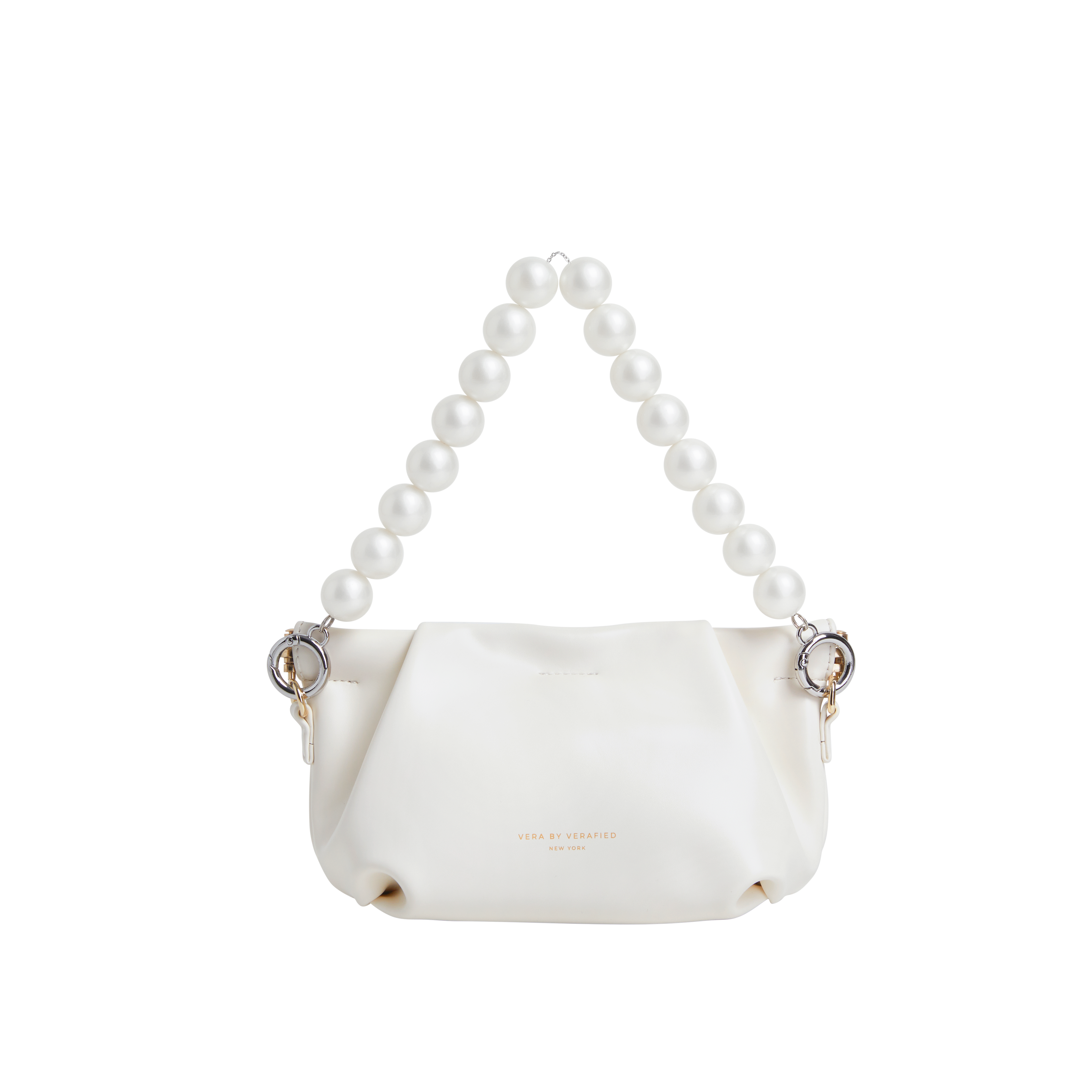 Cream Croissant Shoulder Handbag (Low Stock)