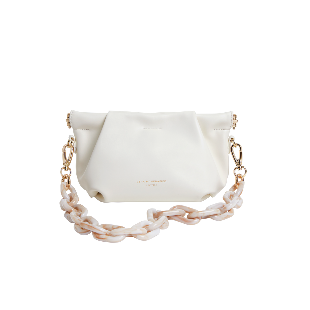 Cream Croissant Shoulder Handbag (Low Stock)
