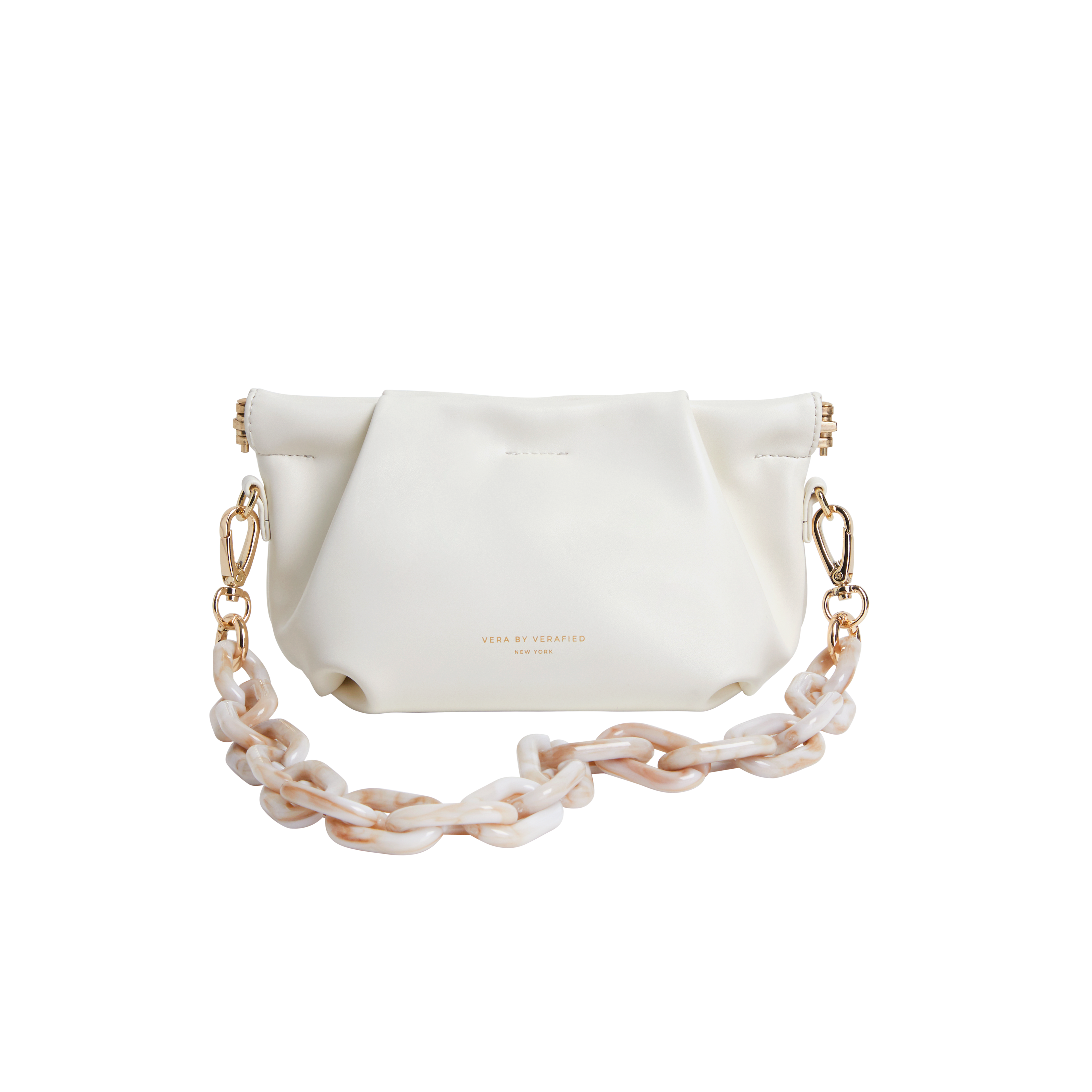 Cream Croissant Shoulder Handbag (Low Stock)