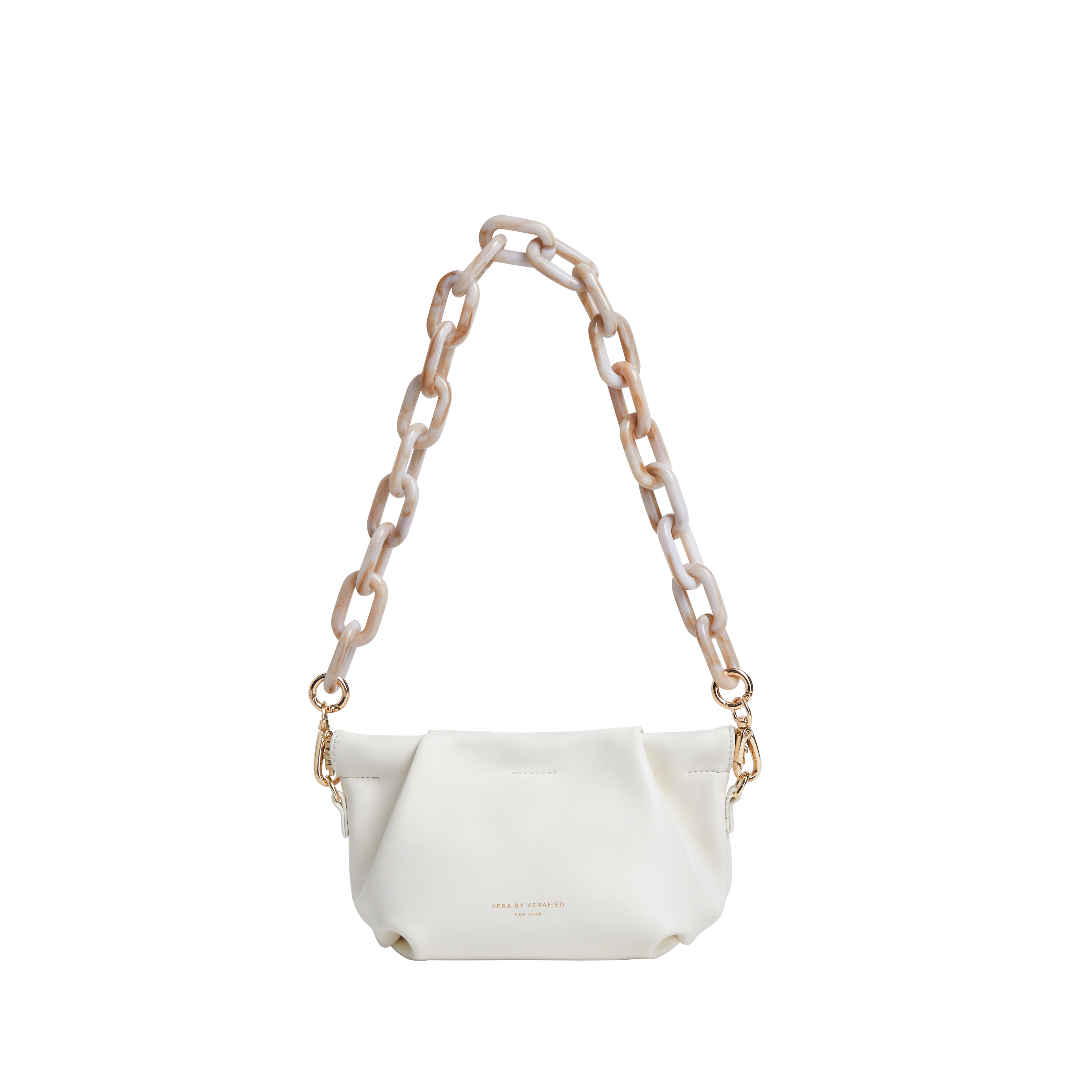 Cream Croissant Shoulder Handbag (Low Stock)
