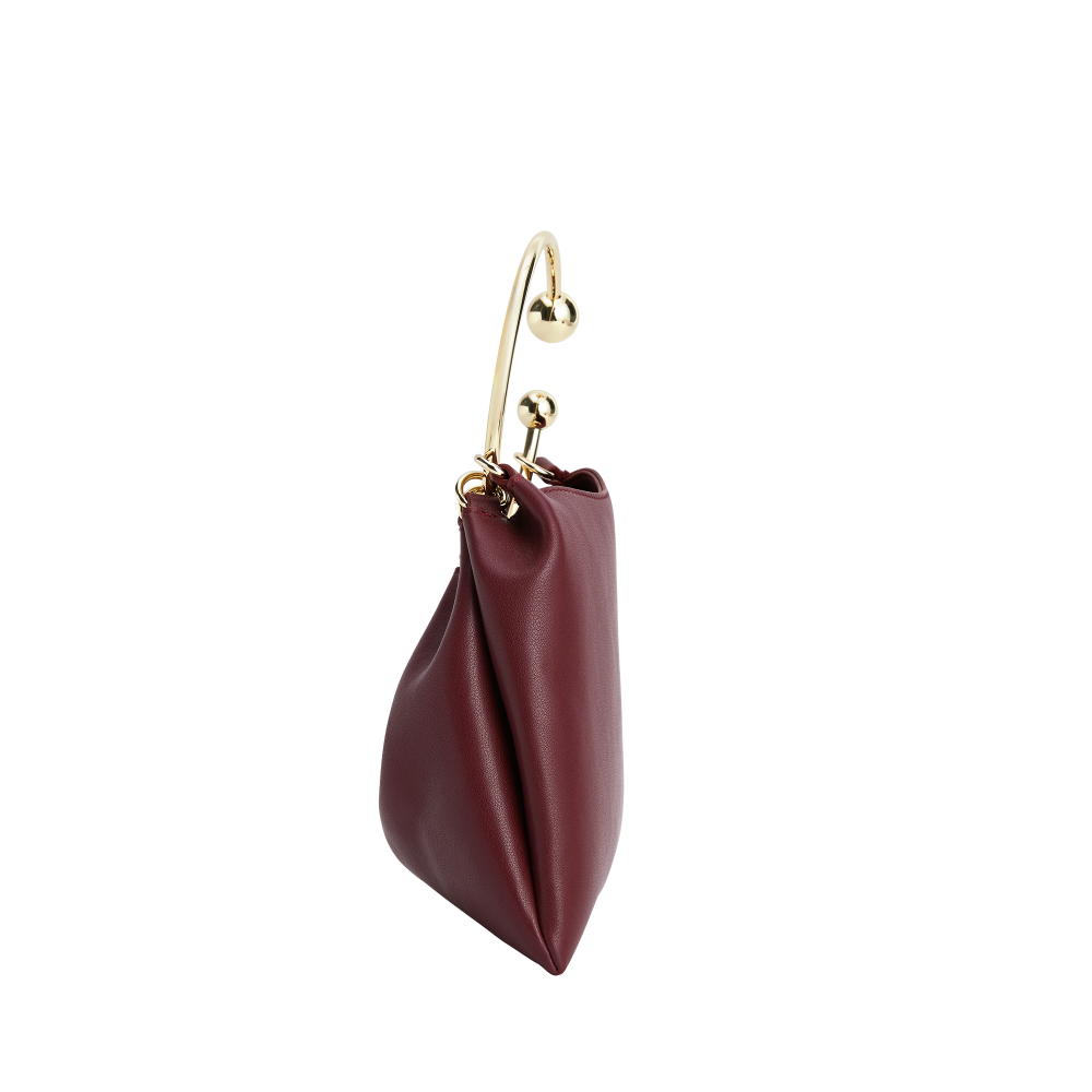 Burgundy Ring Handle Bag