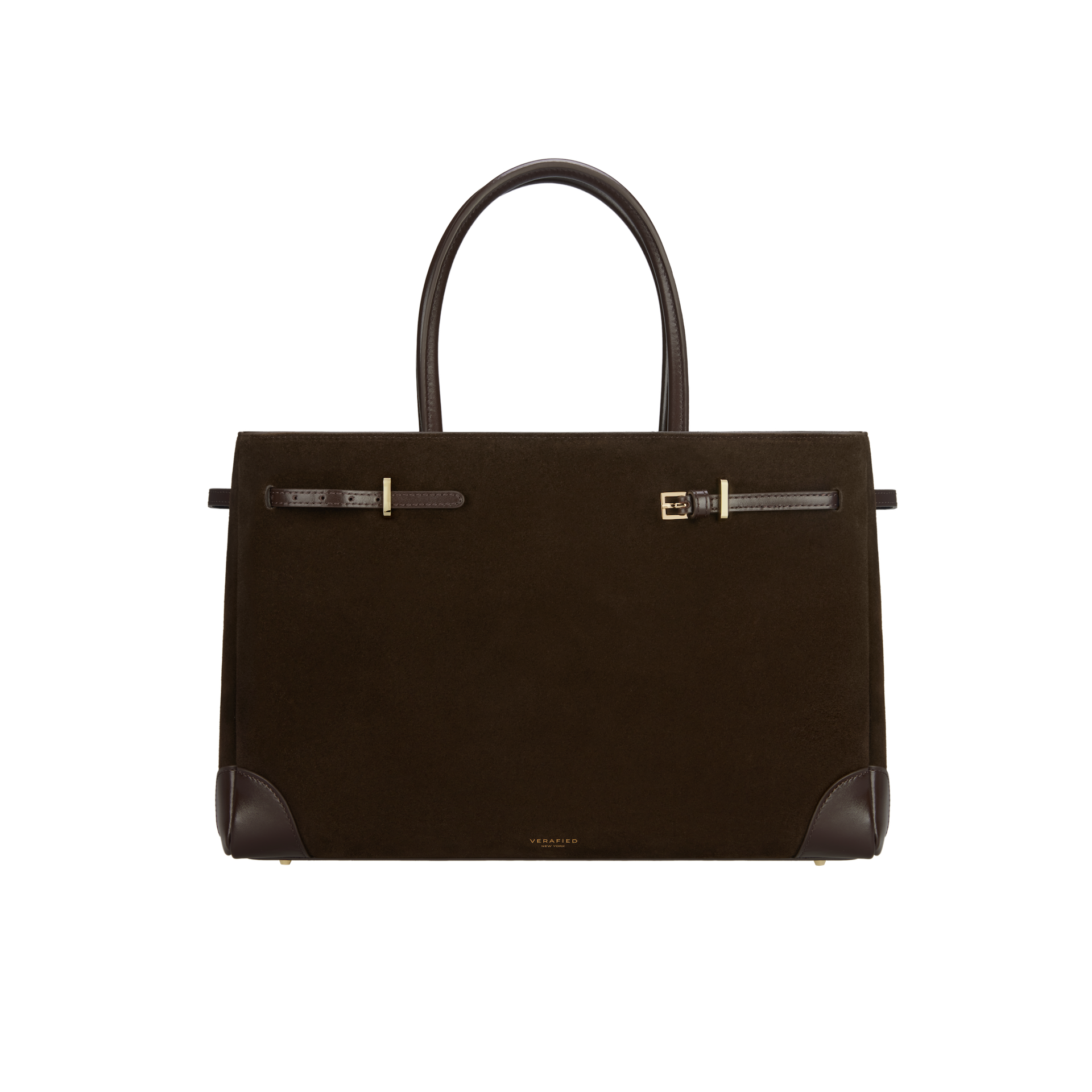 Espresso Suede Book Tote Bag 33 (Pre-Order Only)