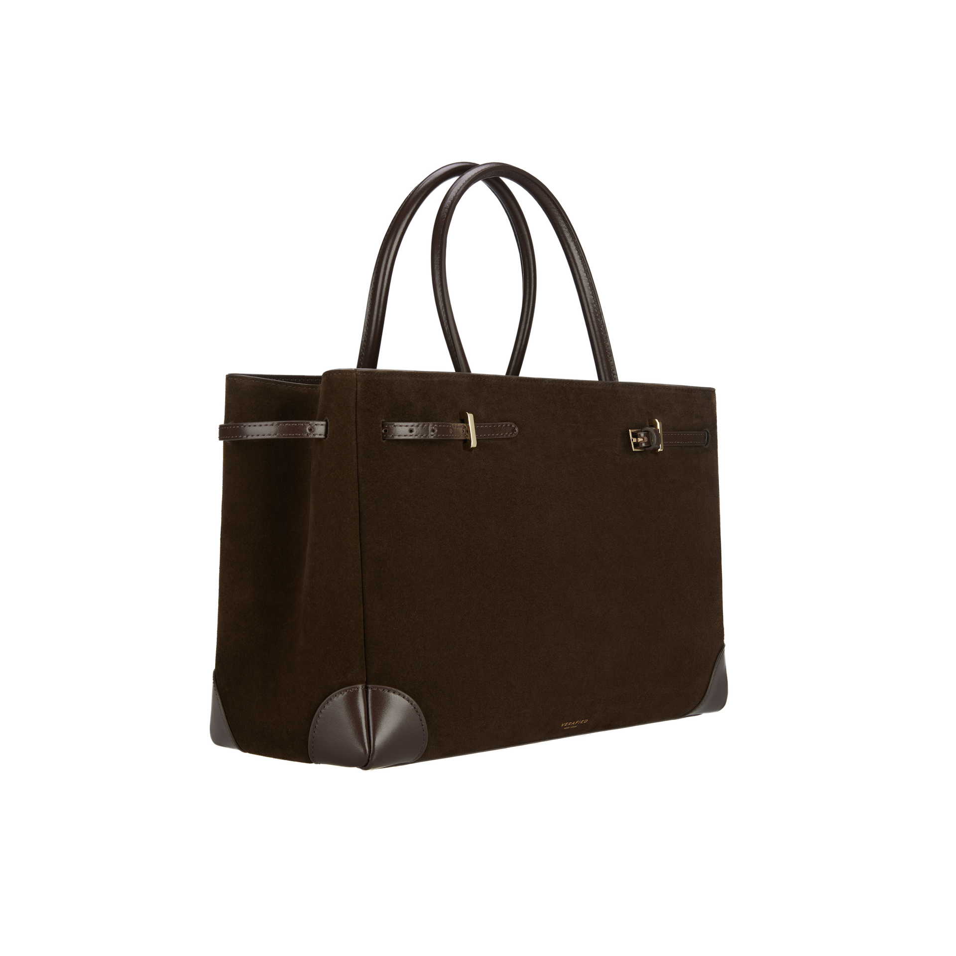 Espresso Suede Book Tote Bag 33 (Pre-Order Only)