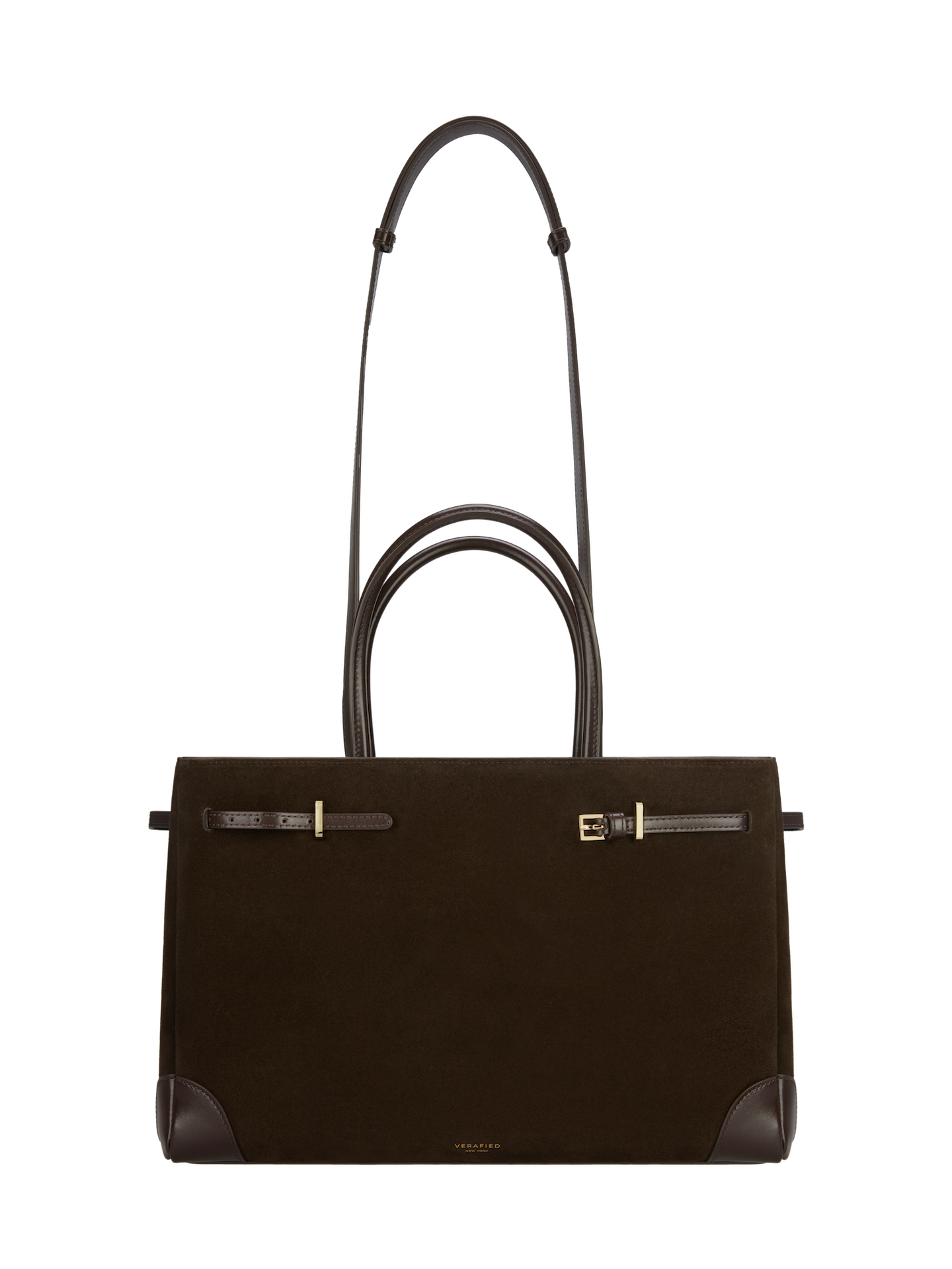 Espresso Suede Book Tote Bag 33 (Pre-Order Only)