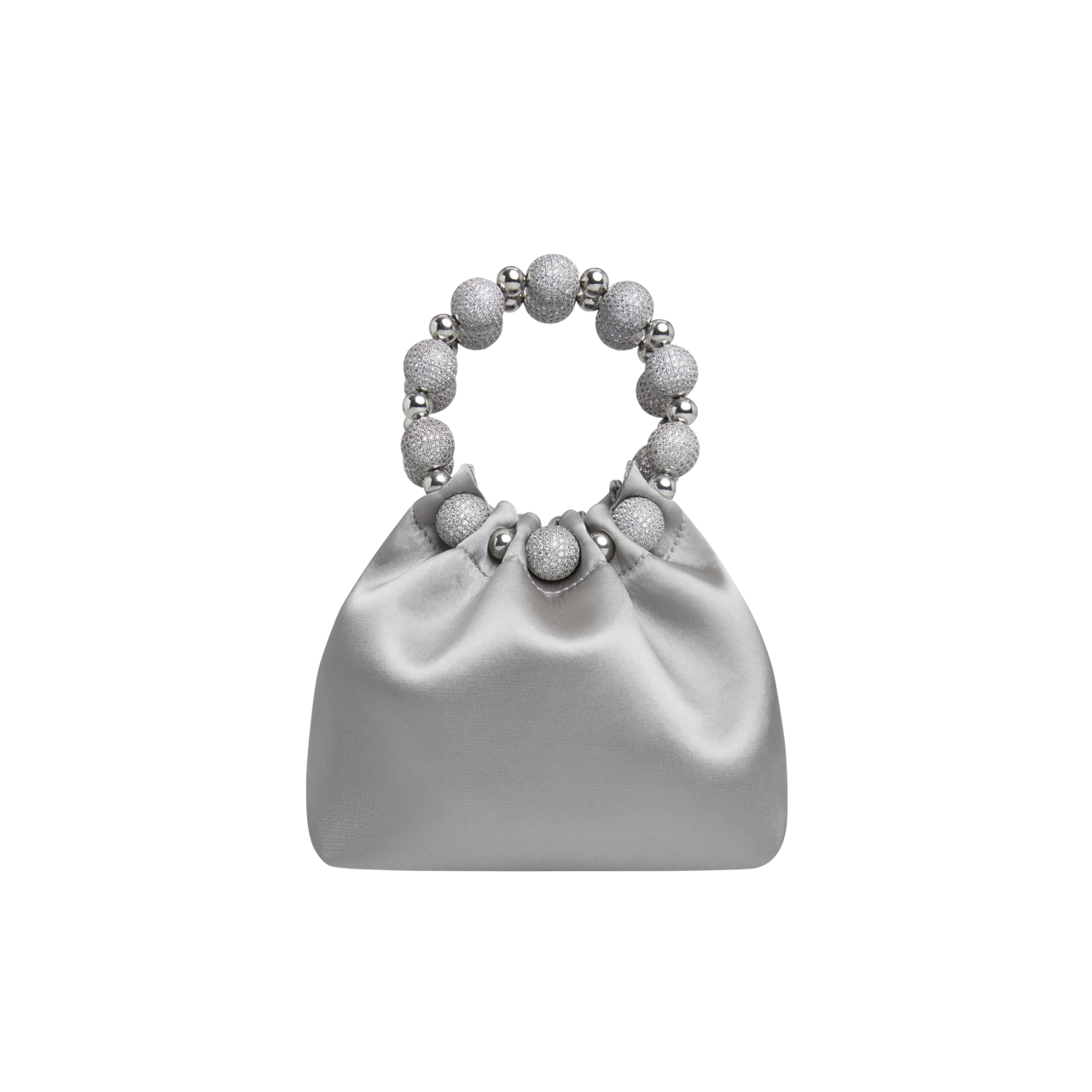 Mini Silver Diamond Handbag