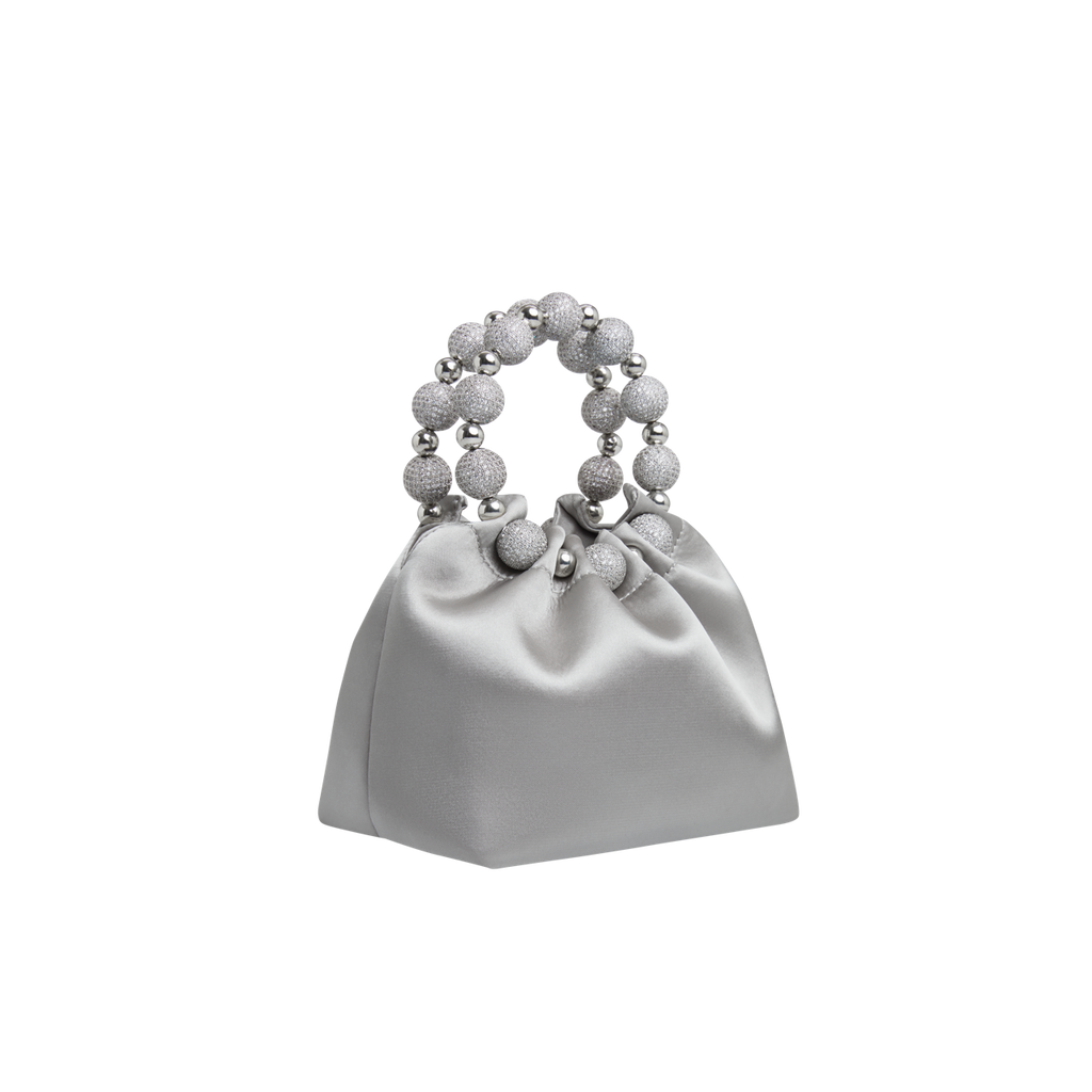 Mini Silver Diamond Handbag
