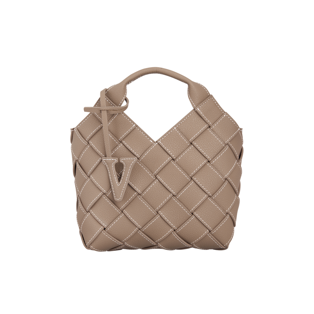 Etoupe Woven Basket Bag