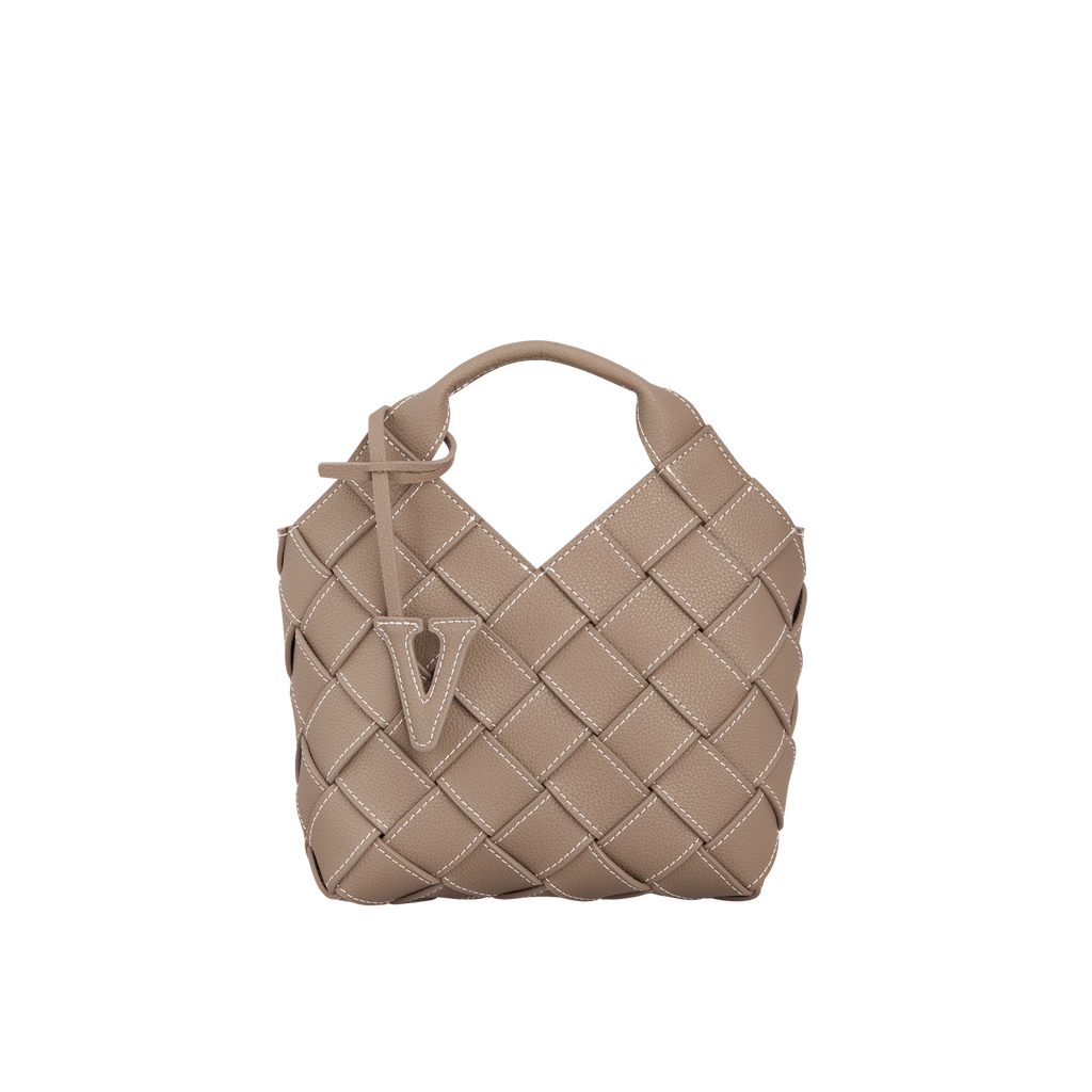 Etoupe Woven Basket Bag