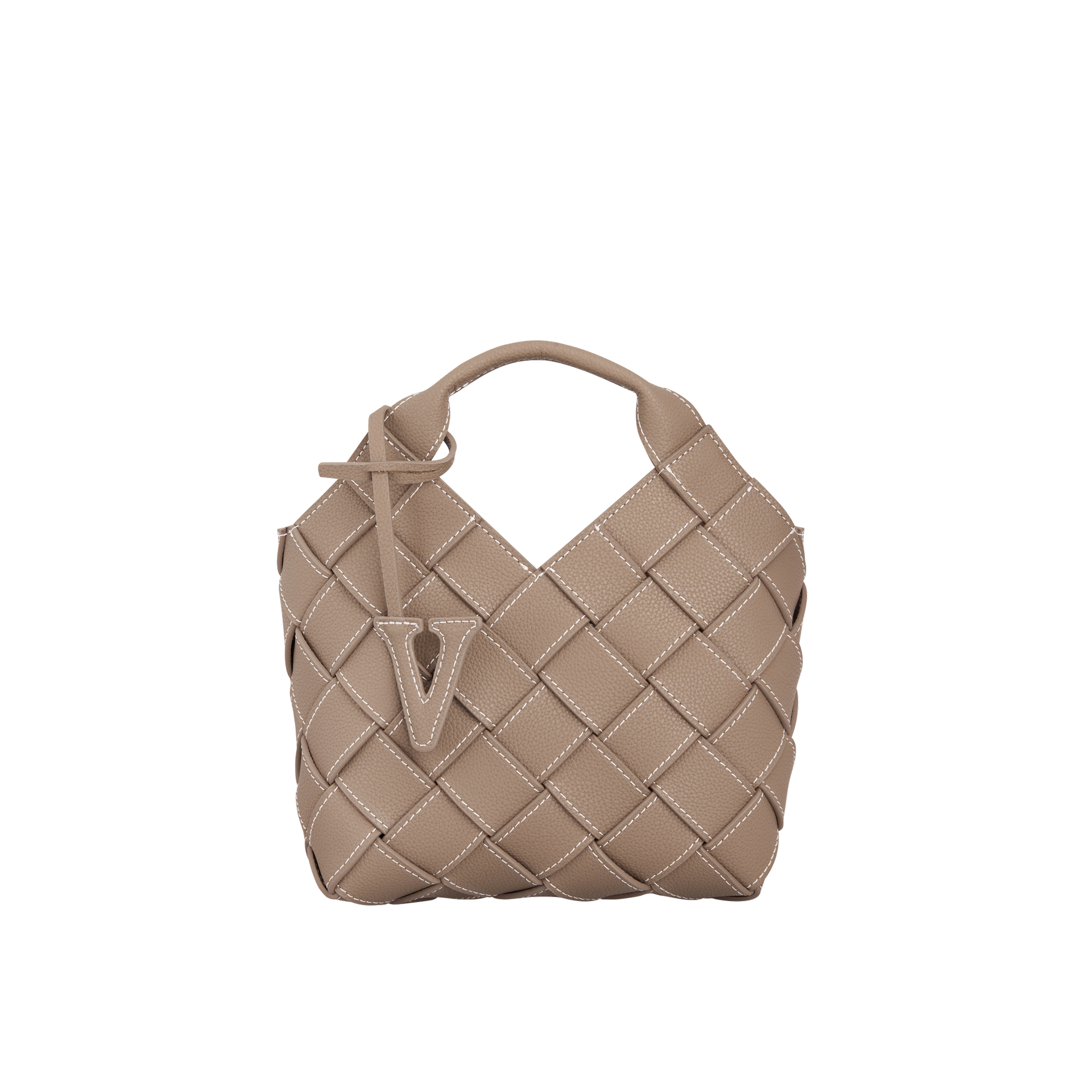 Etoupe Woven Basket Bag