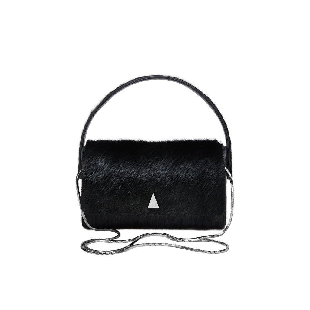 Black Calf Hair La Pochette