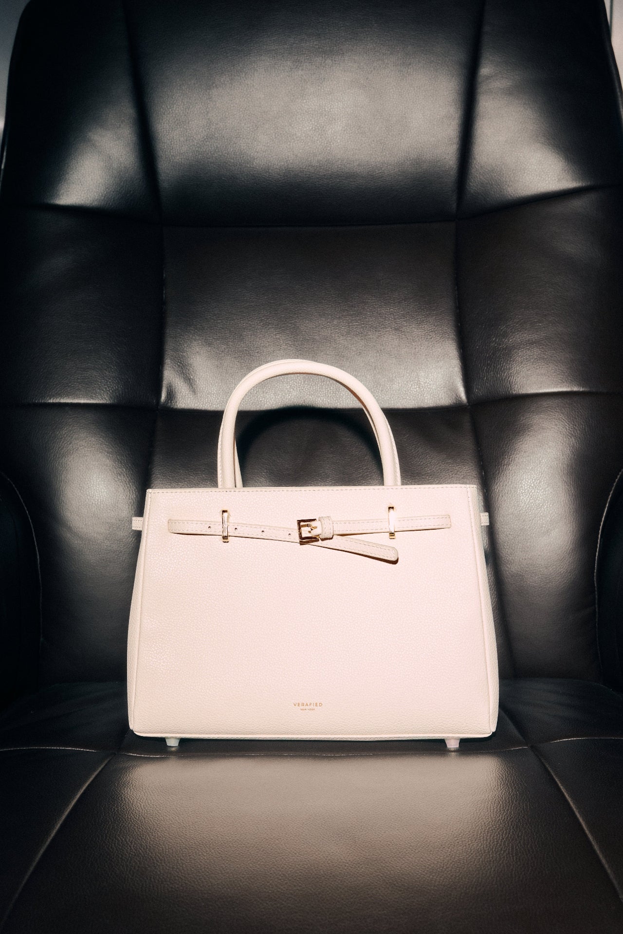 Ivory Togo Book Tote Bag 25