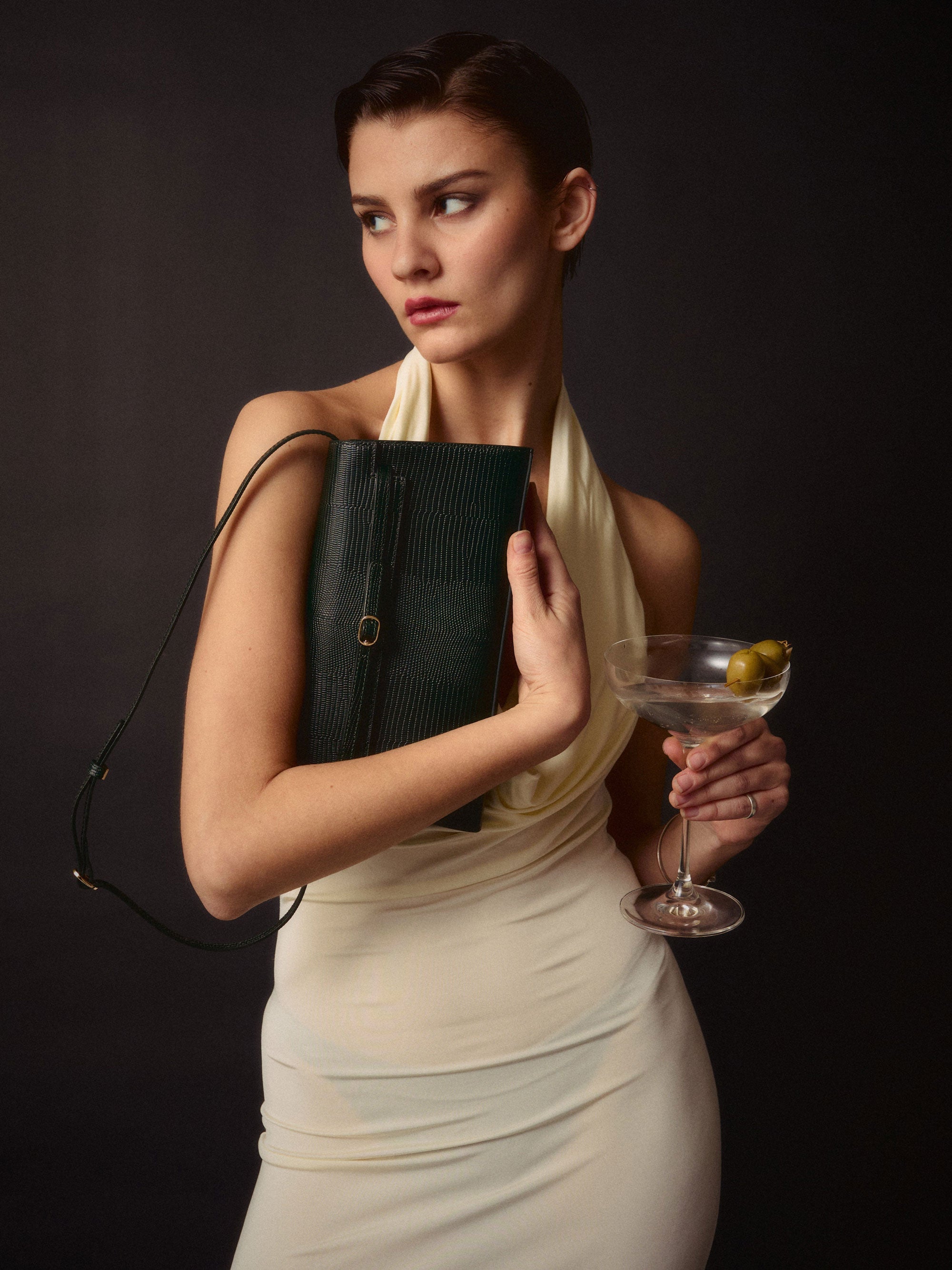 Emerald Lizard Shoulder Bag (Low Stock)