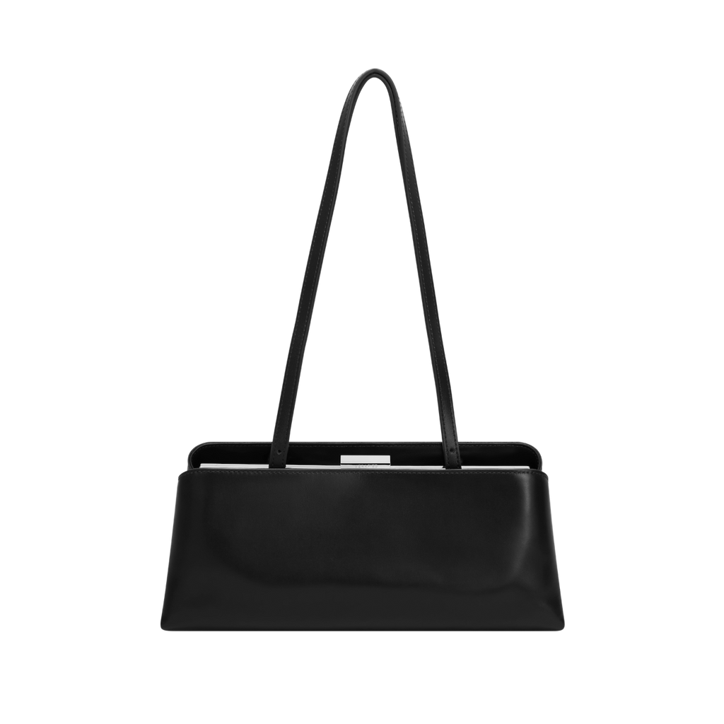 Silver Noir Éclair Bag