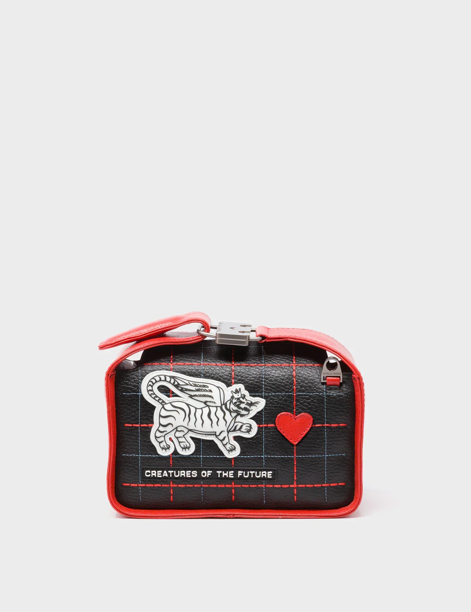 Benji Micro Crossbody Poppy Red Leather Bag - Lovestitch Design