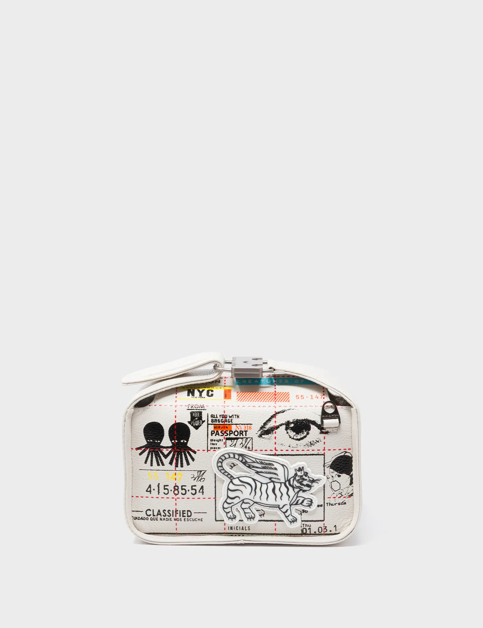 Benji Micro Crossbody Cream Leather Bag - Kind Type Design