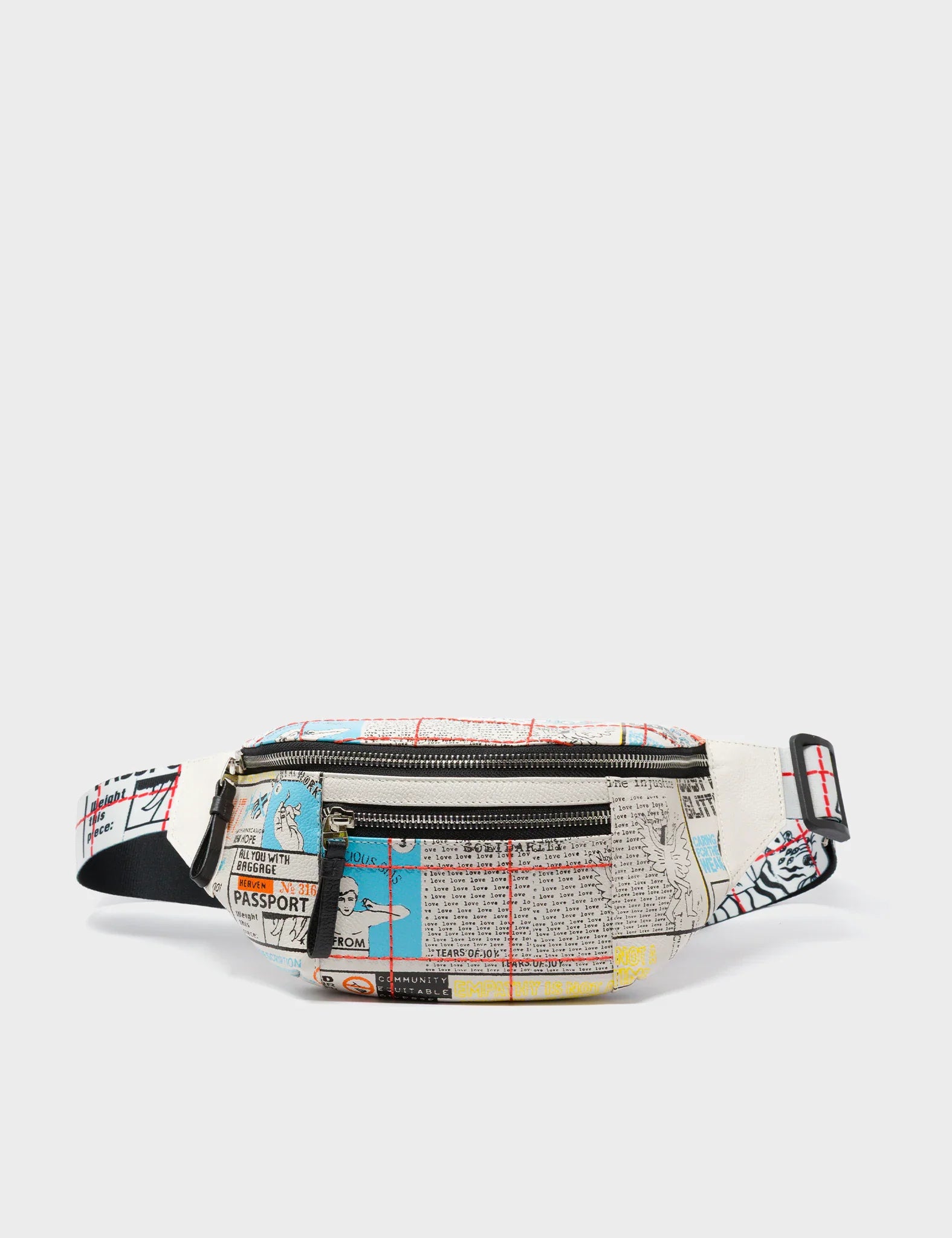 Harold Fanny Pack Cream Leather - Kind Type Design
